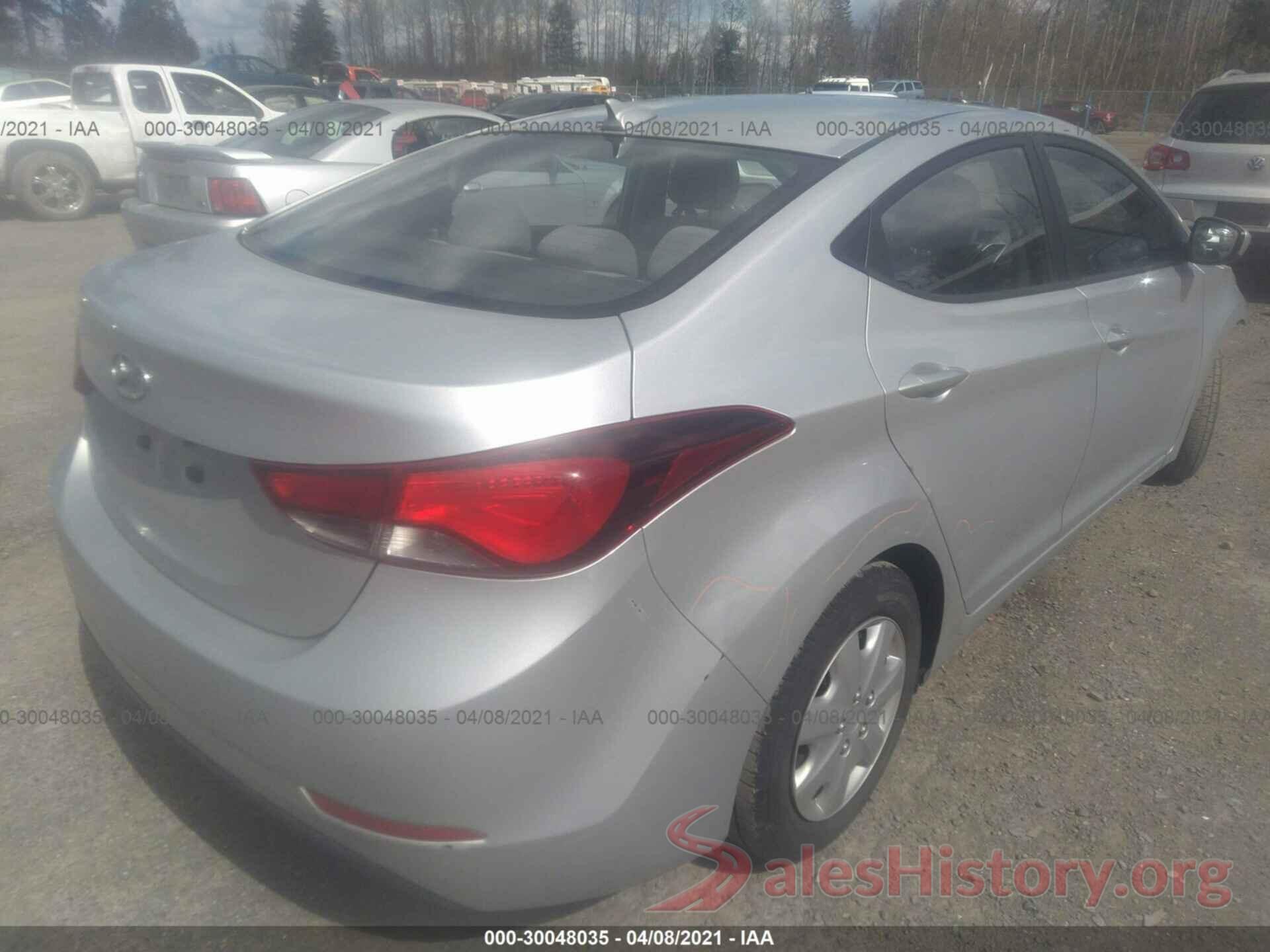 5NPDH4AE0GH686856 2016 HYUNDAI ELANTRA