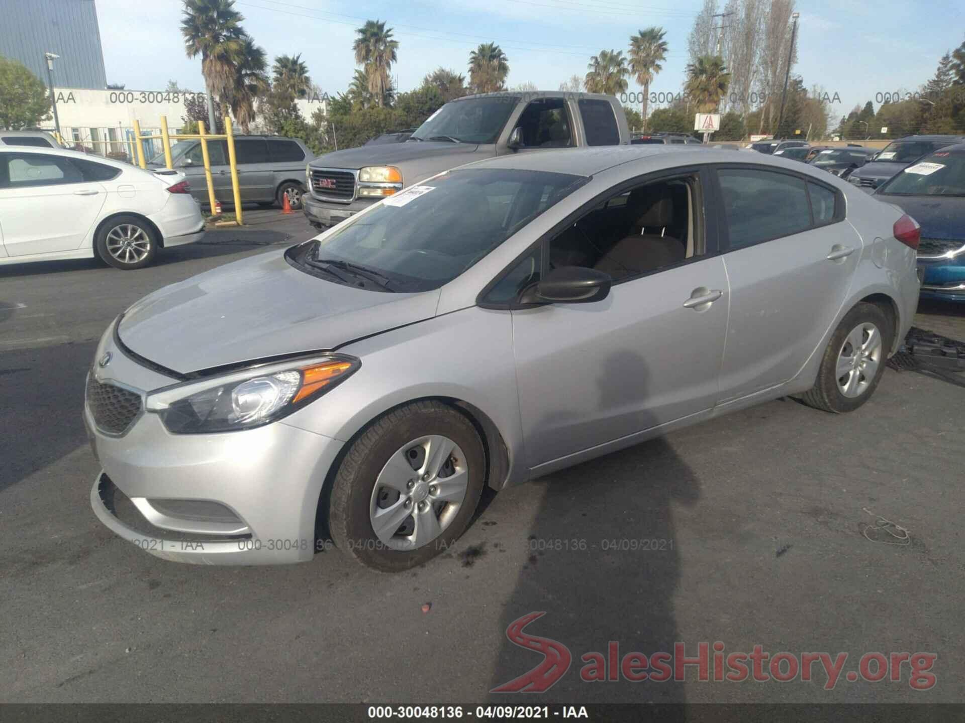 KNAFK4A68G5446115 2016 KIA FORTE