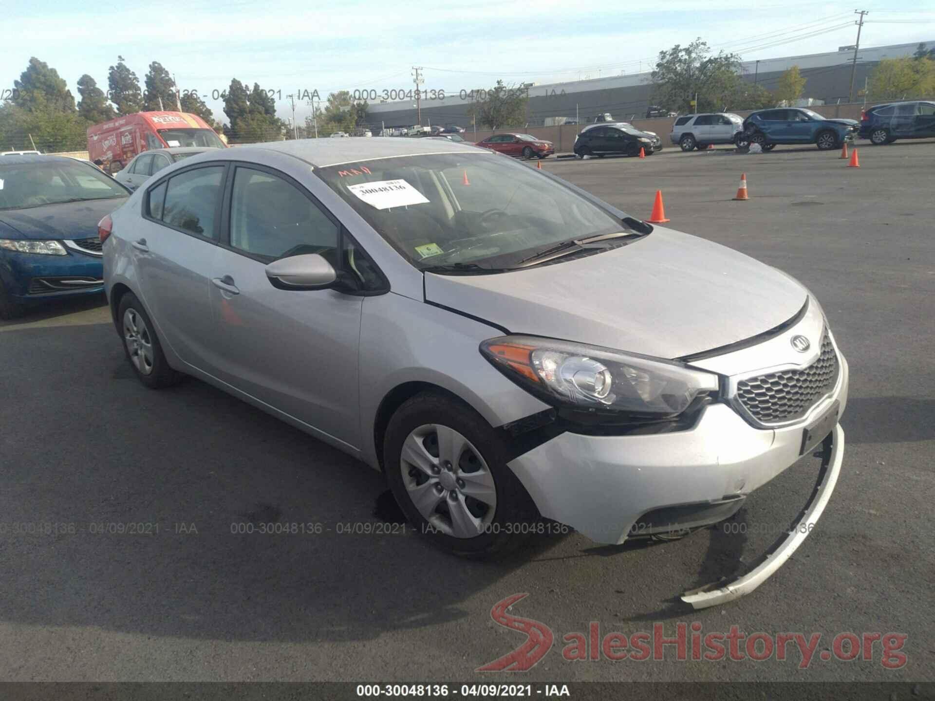 KNAFK4A68G5446115 2016 KIA FORTE