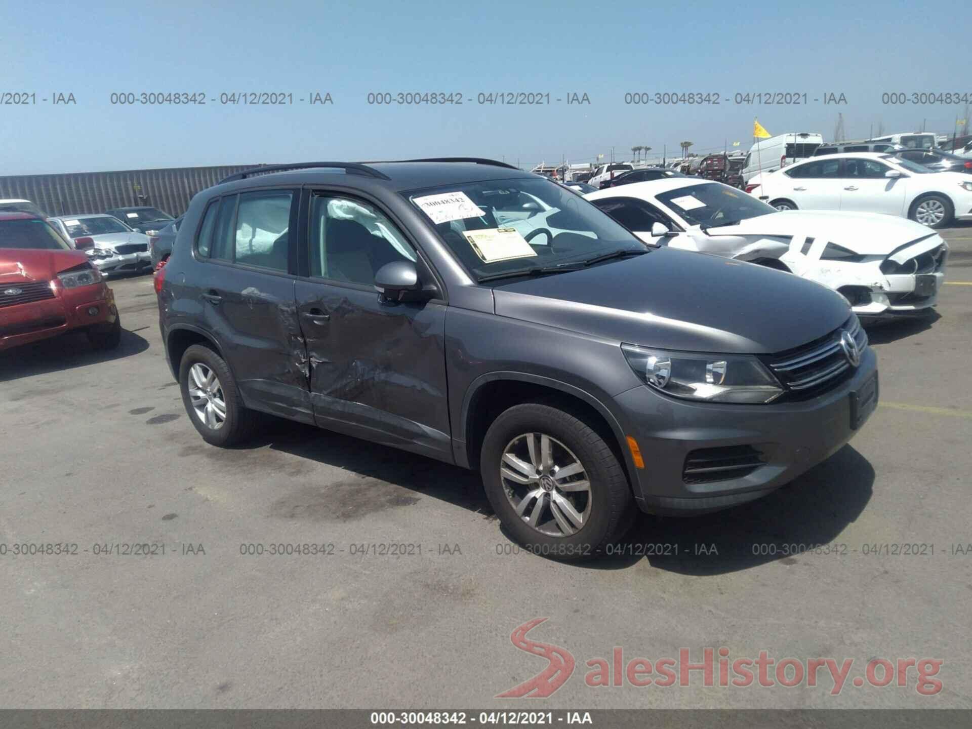 WVGAV7AX2GW614058 2016 VOLKSWAGEN TIGUAN