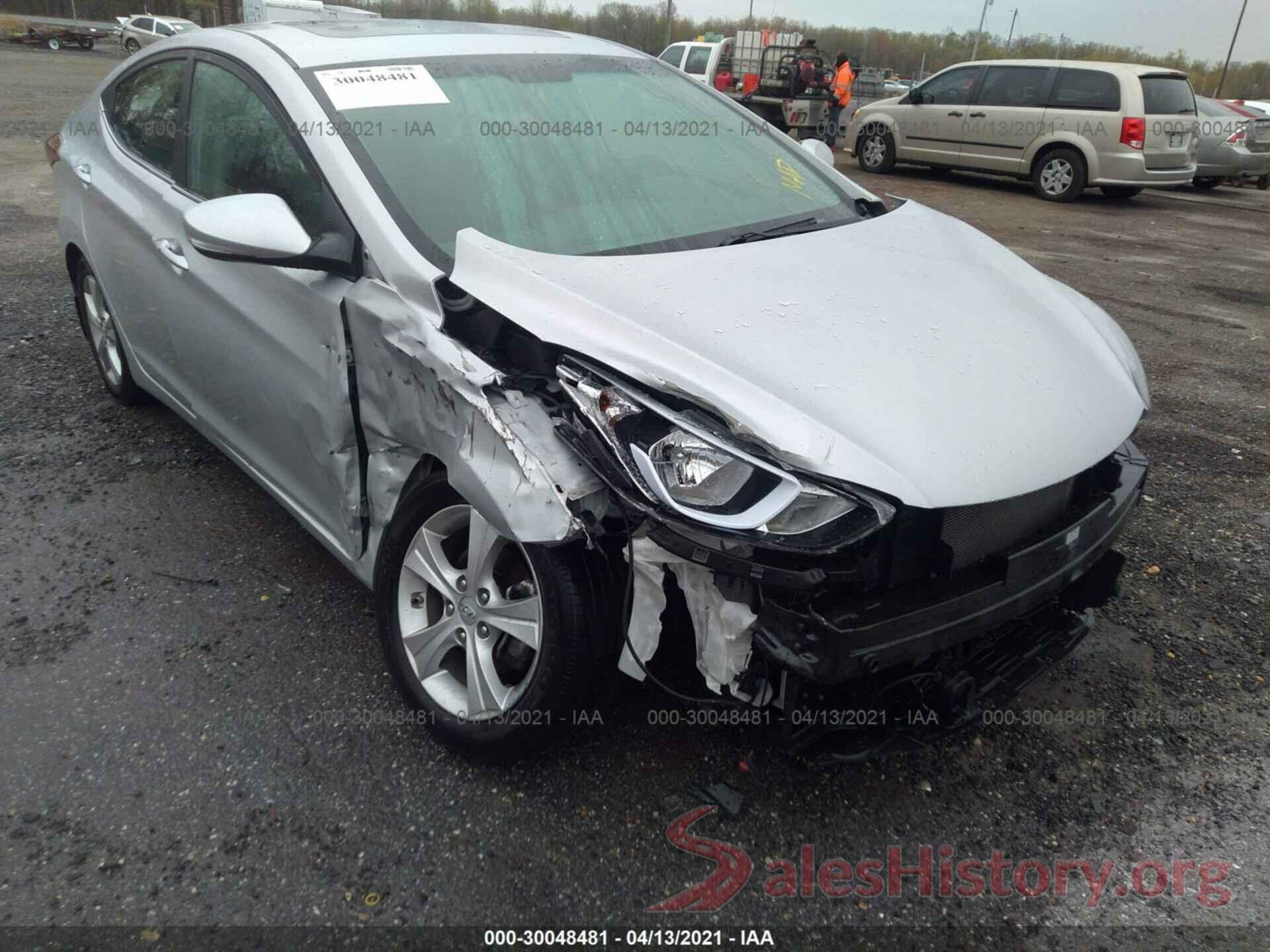 KMHDH4AE3GU483638 2016 HYUNDAI ELANTRA