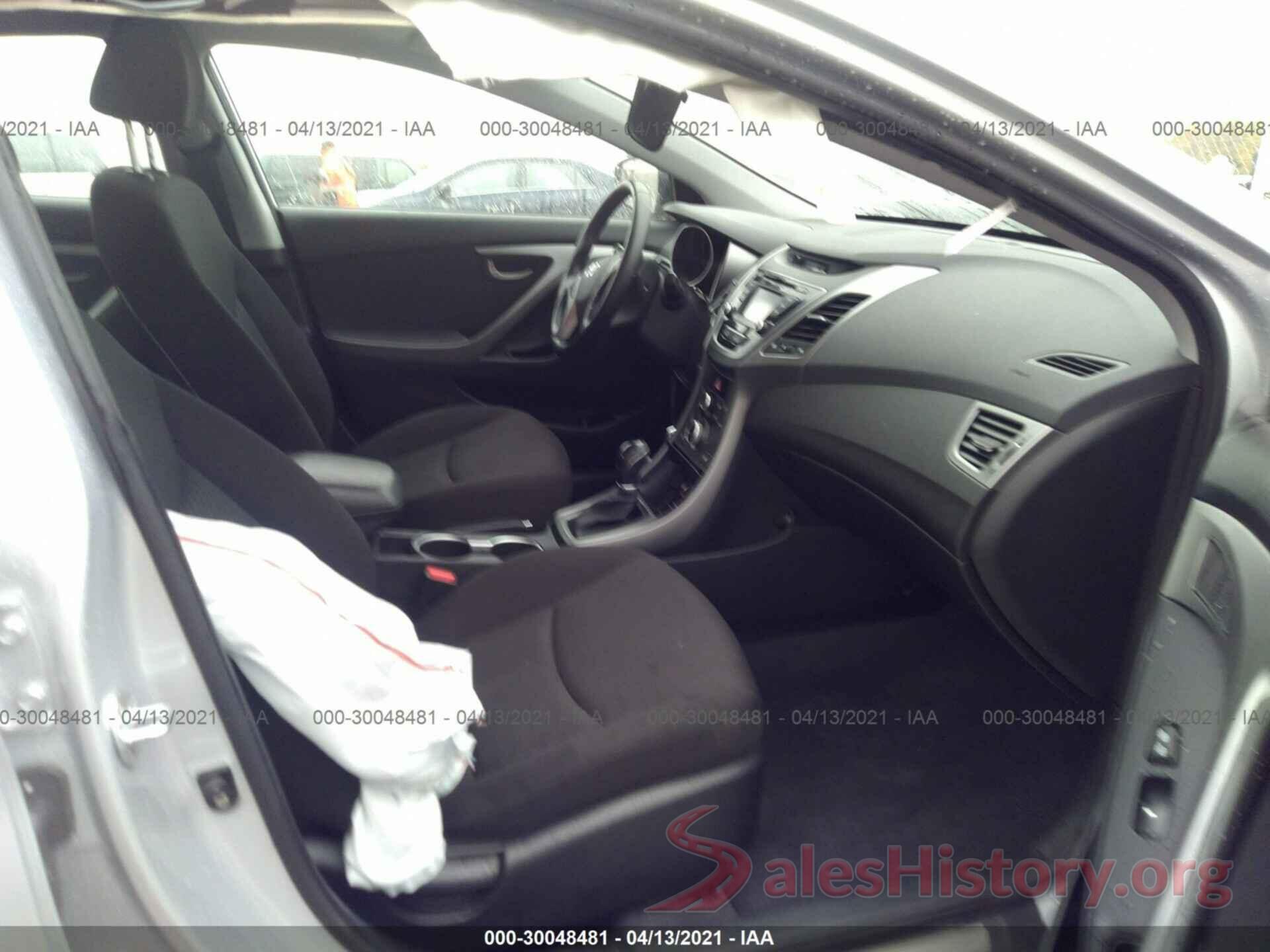 KMHDH4AE3GU483638 2016 HYUNDAI ELANTRA