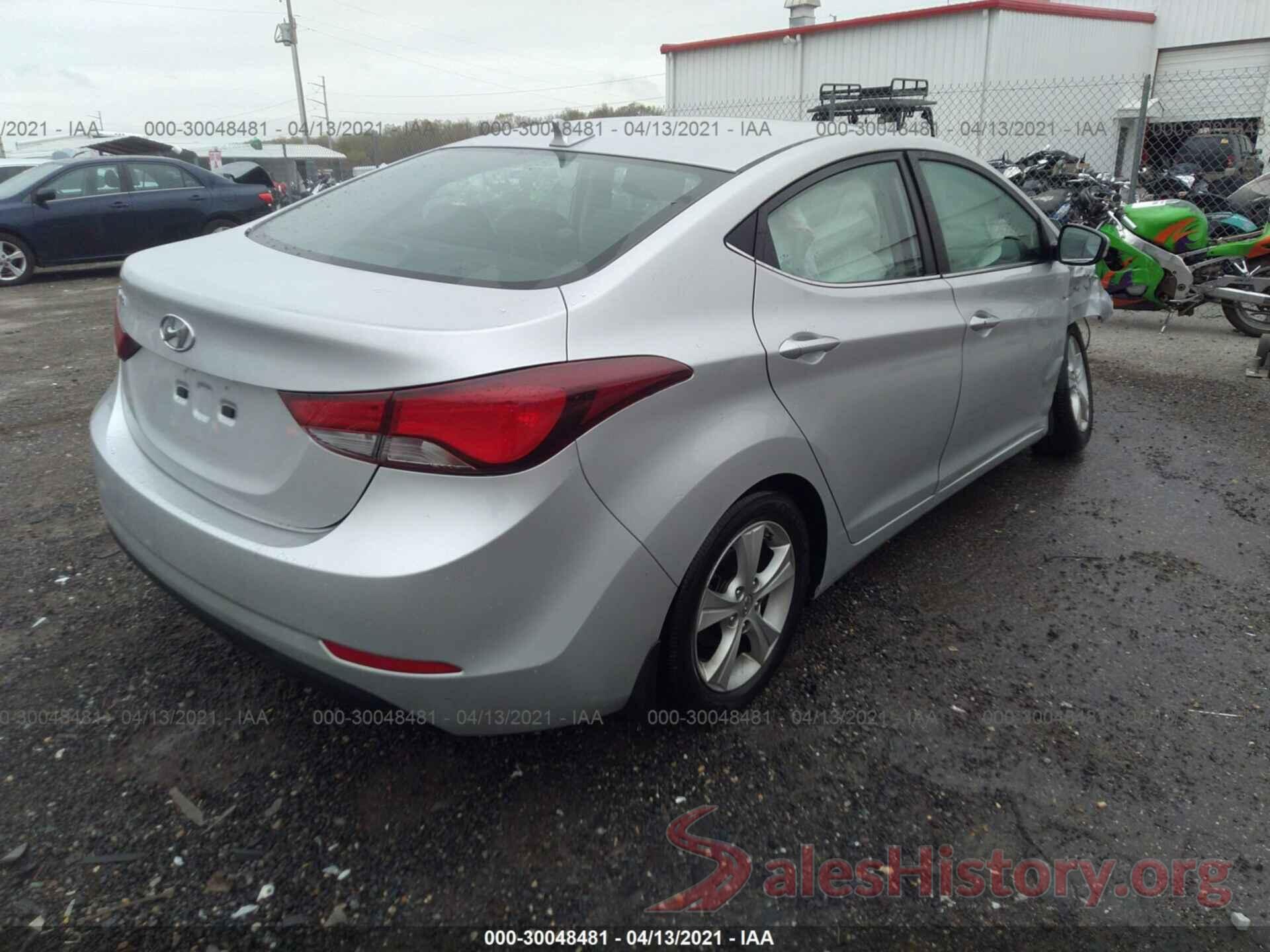 KMHDH4AE3GU483638 2016 HYUNDAI ELANTRA