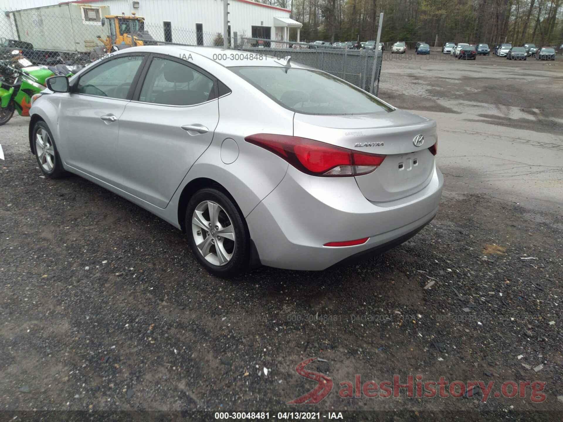 KMHDH4AE3GU483638 2016 HYUNDAI ELANTRA