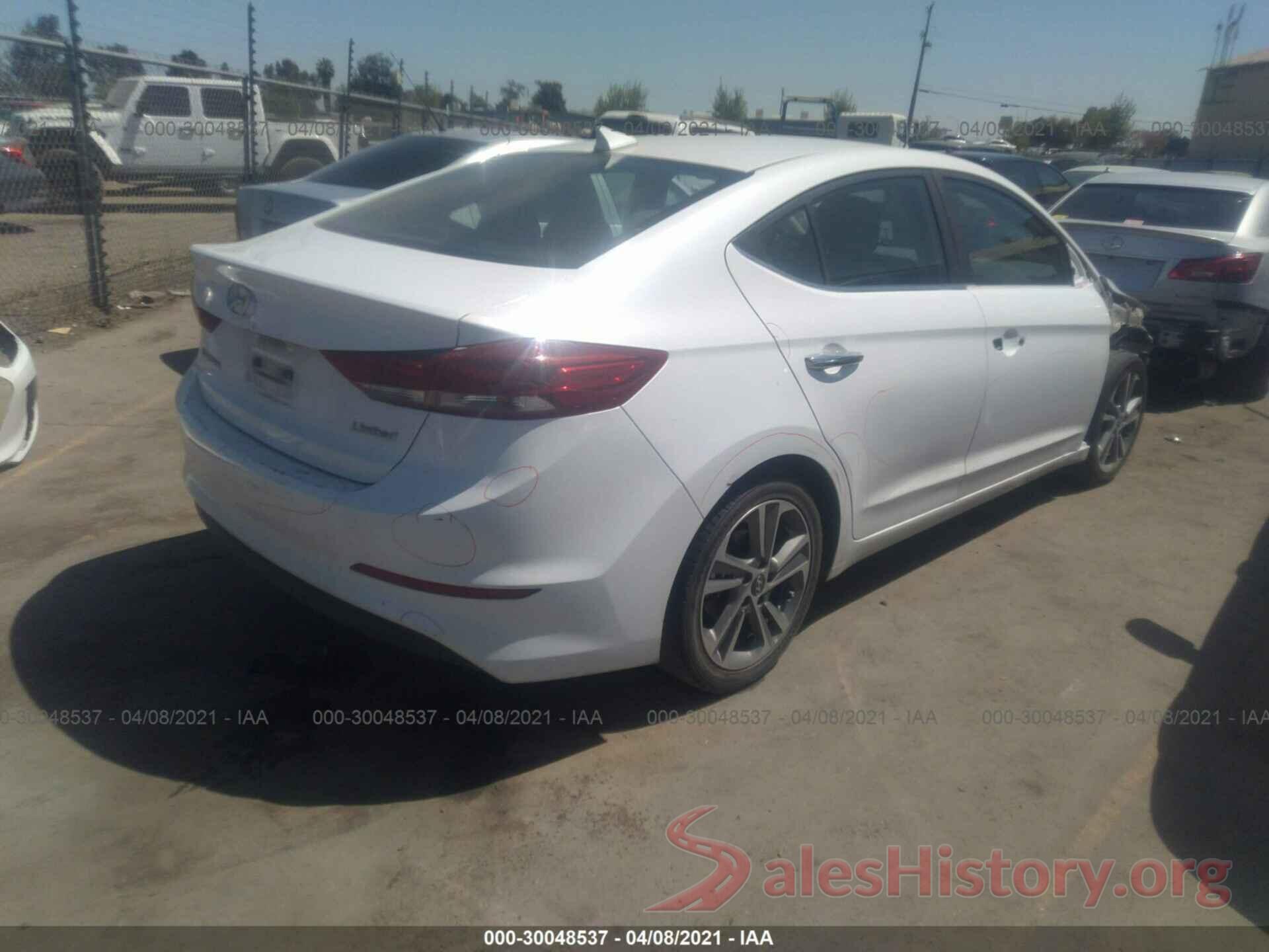 5NPD84LF6HH022259 2017 HYUNDAI ELANTRA