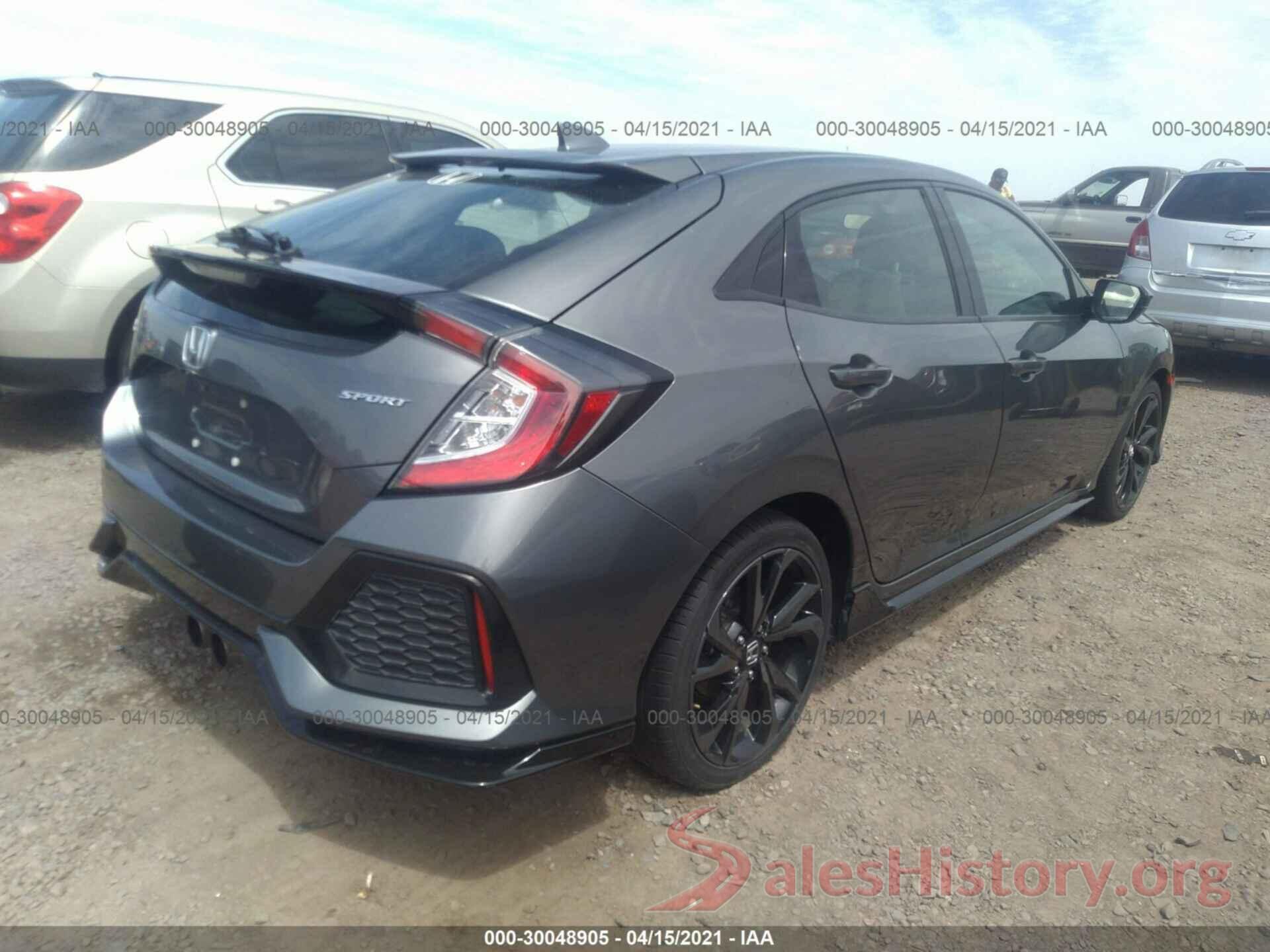 SHHFK7H49HU429282 2017 HONDA CIVIC HATCHBACK