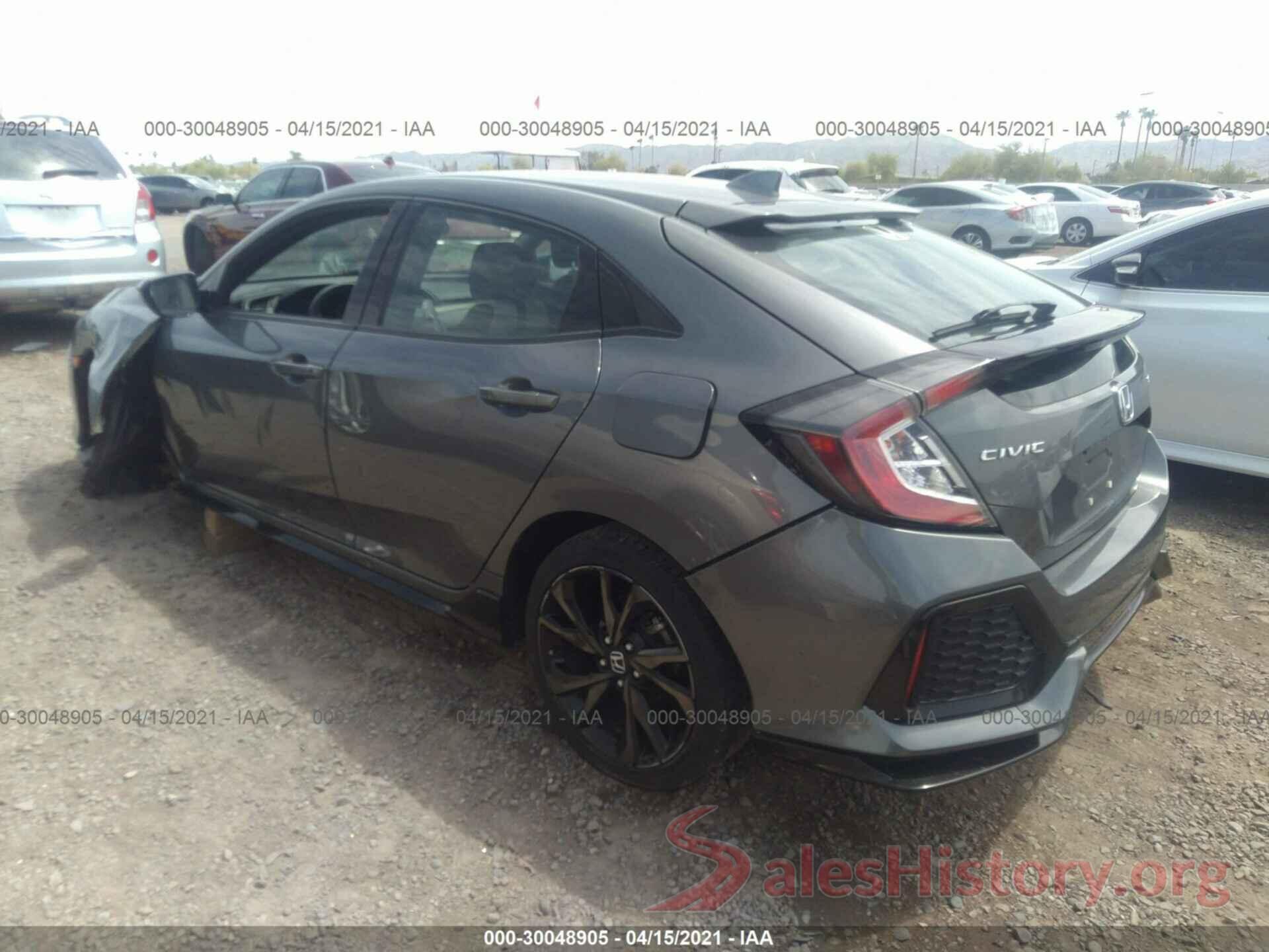 SHHFK7H49HU429282 2017 HONDA CIVIC HATCHBACK