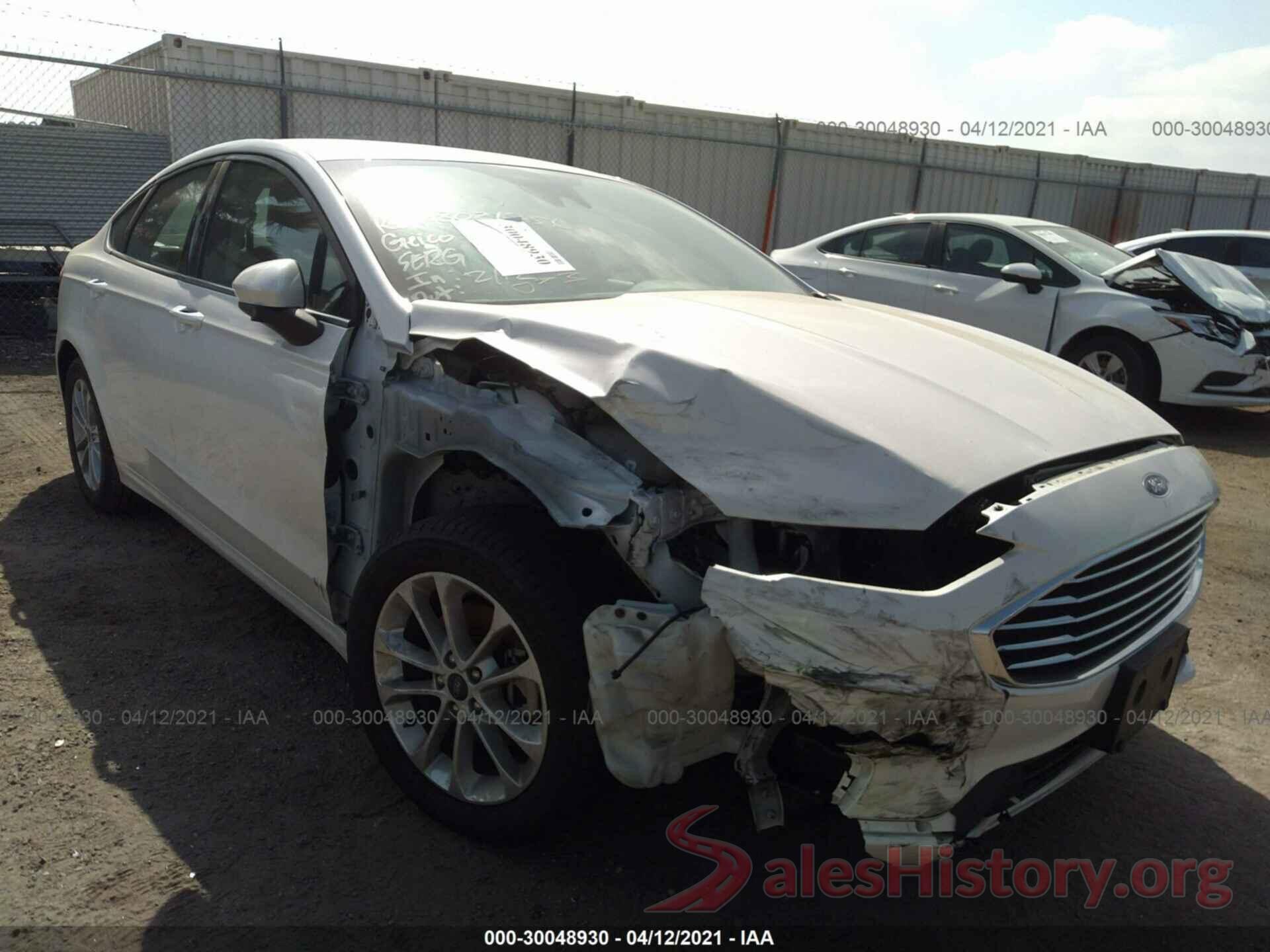 3FA6P0HDXKR284260 2019 FORD FUSION