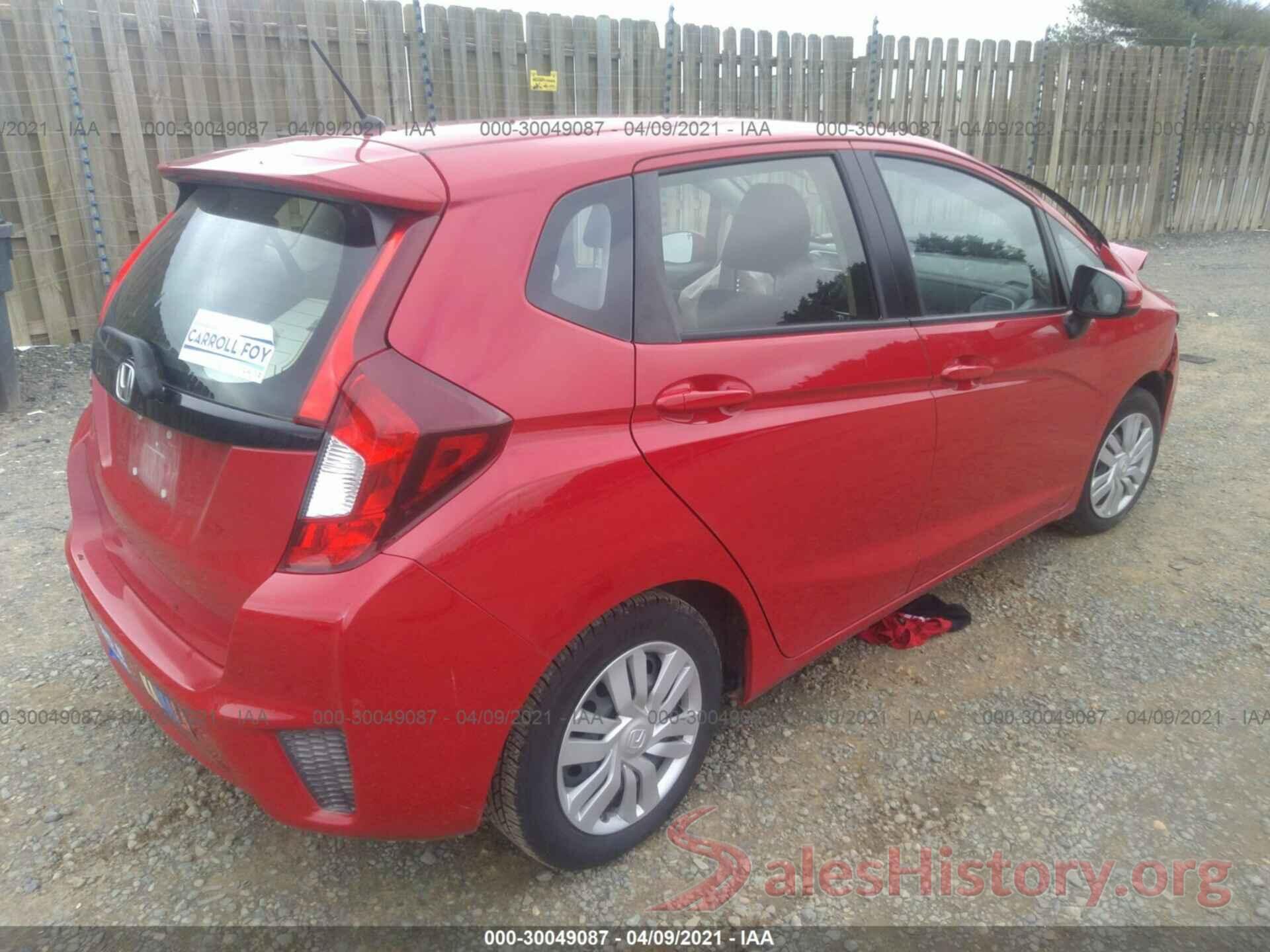 JHMGK5H55GX012862 2016 HONDA FIT