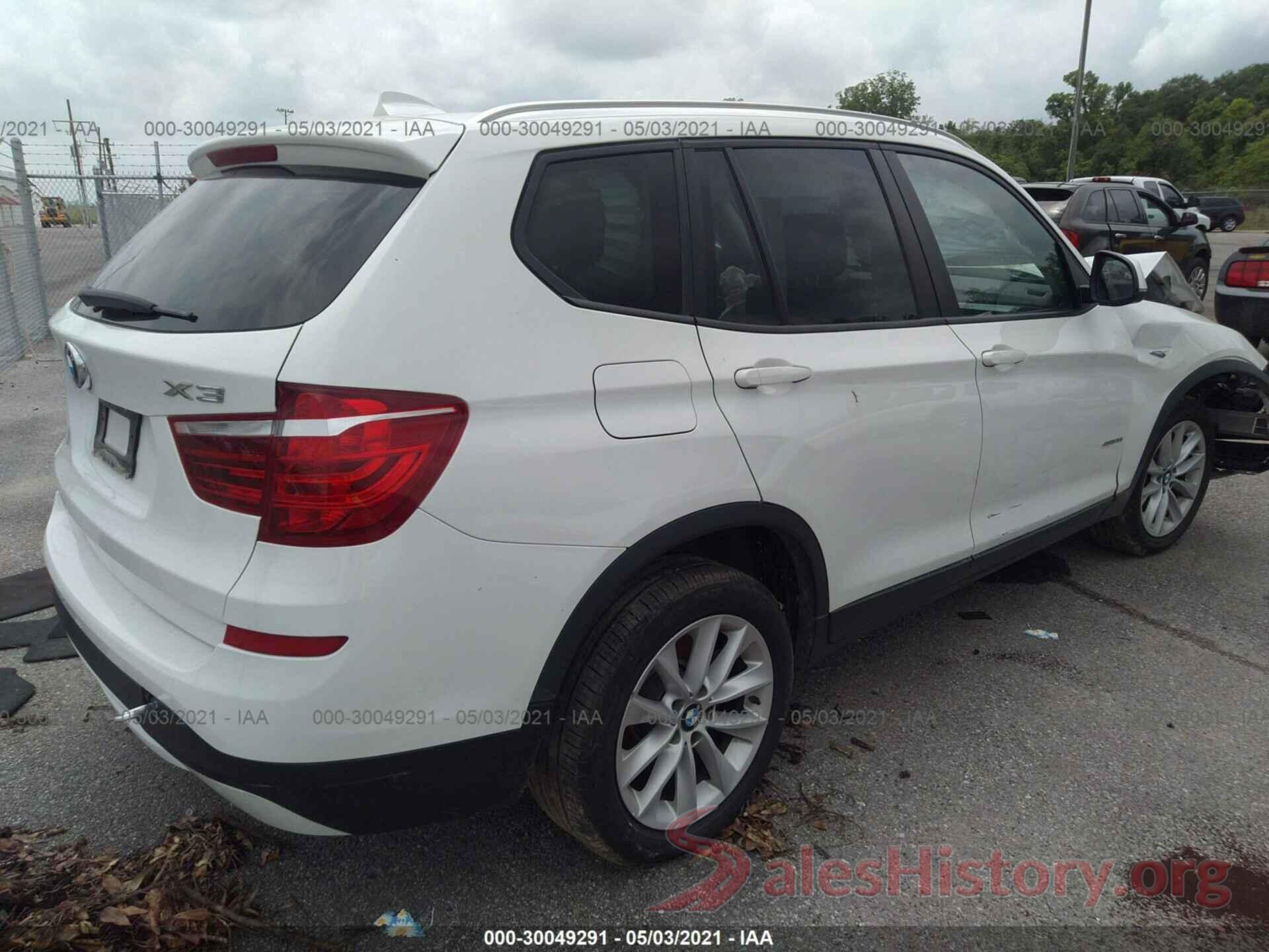 5UXWZ7C5XH0T43909 2017 BMW X3