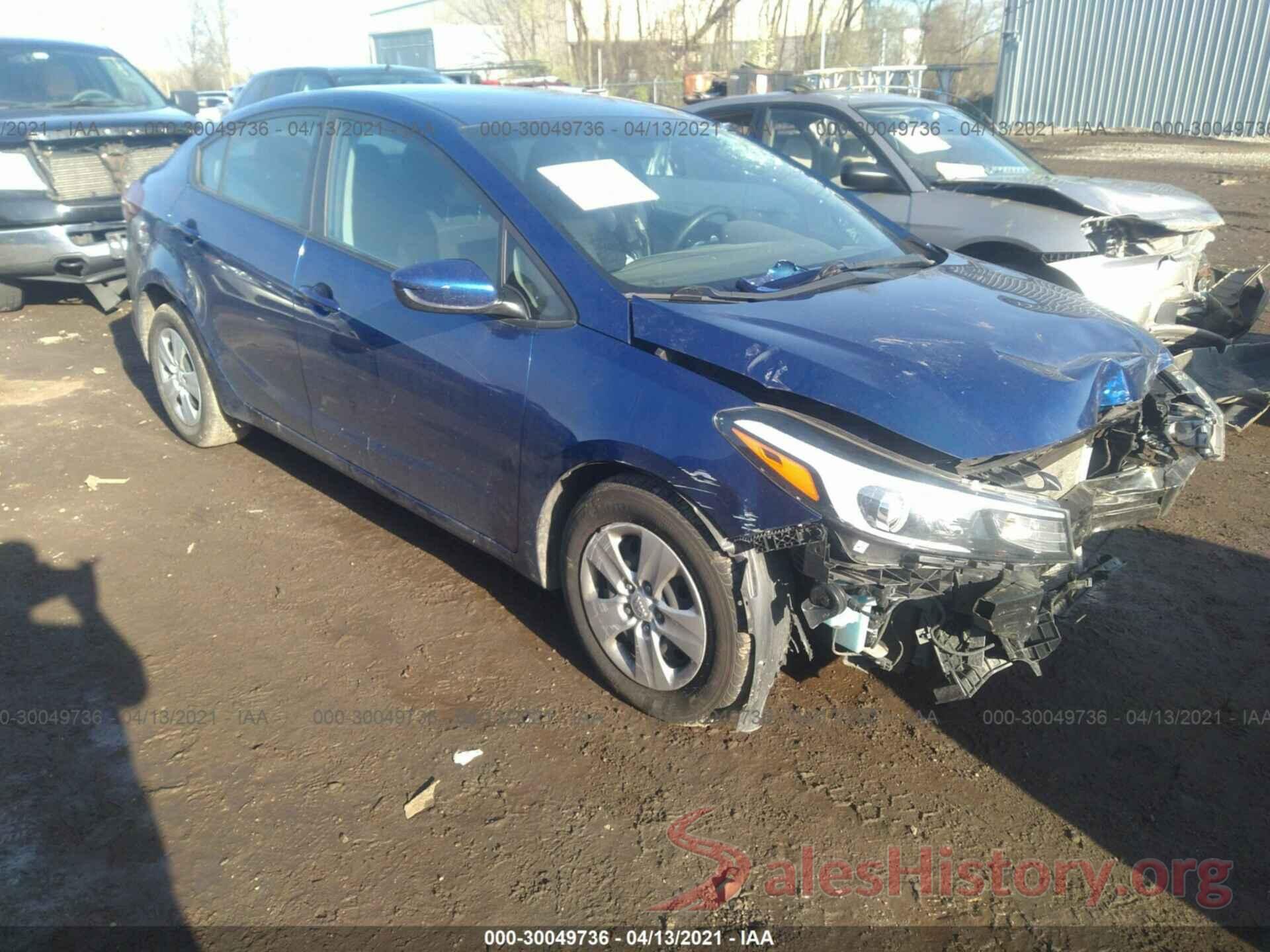 3KPFK4A78HE126343 2017 KIA FORTE