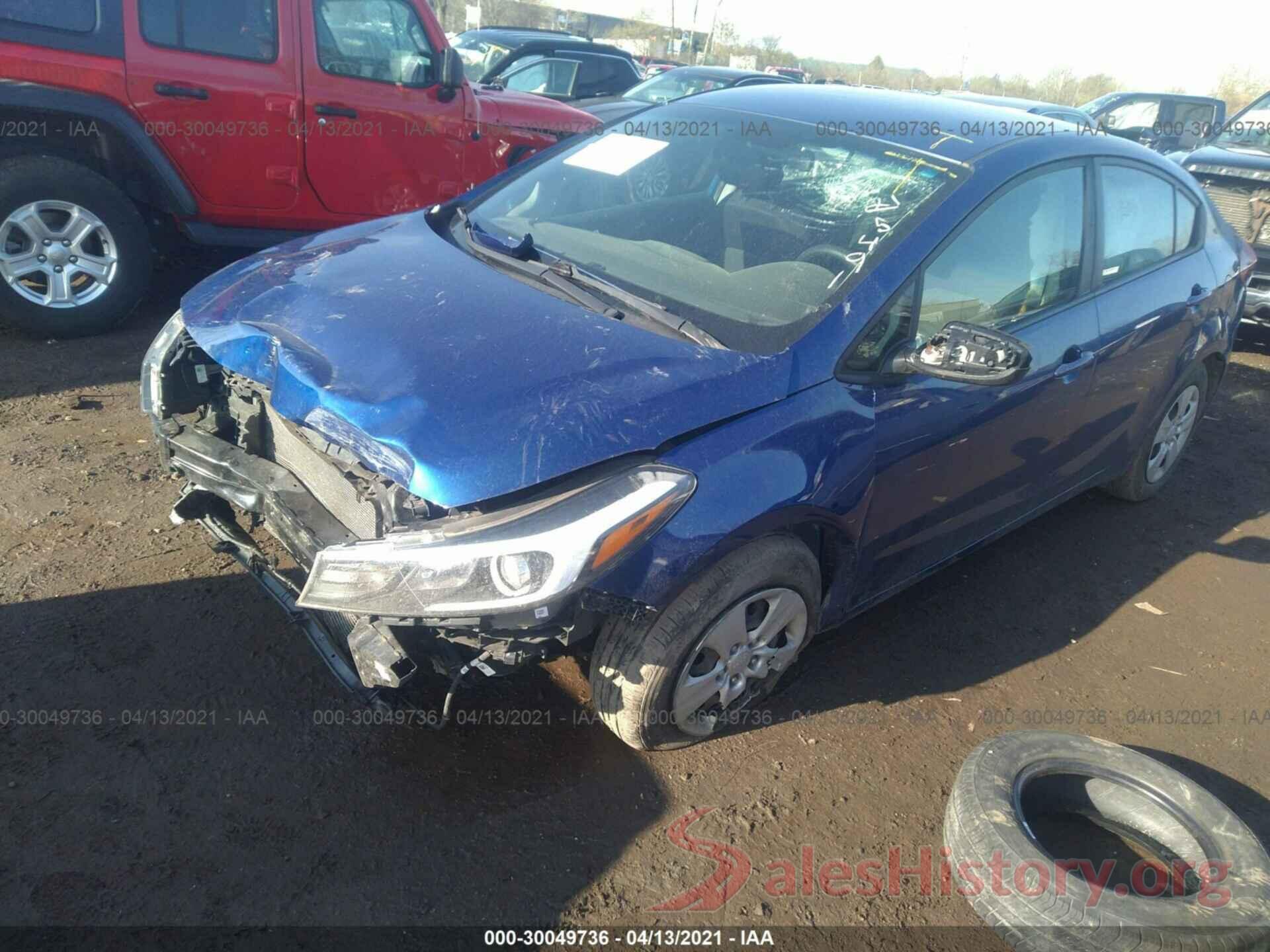 3KPFK4A78HE126343 2017 KIA FORTE