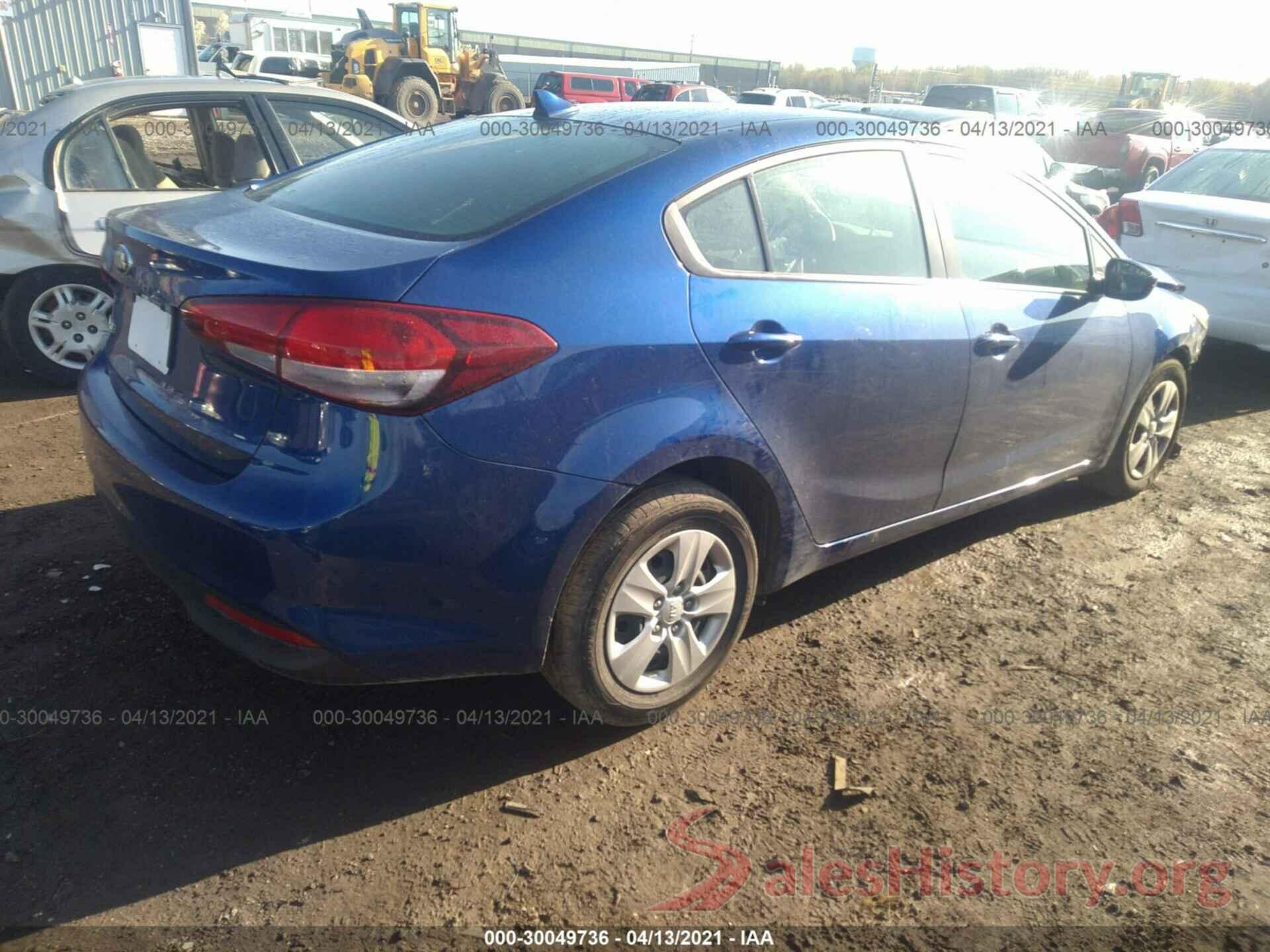 3KPFK4A78HE126343 2017 KIA FORTE