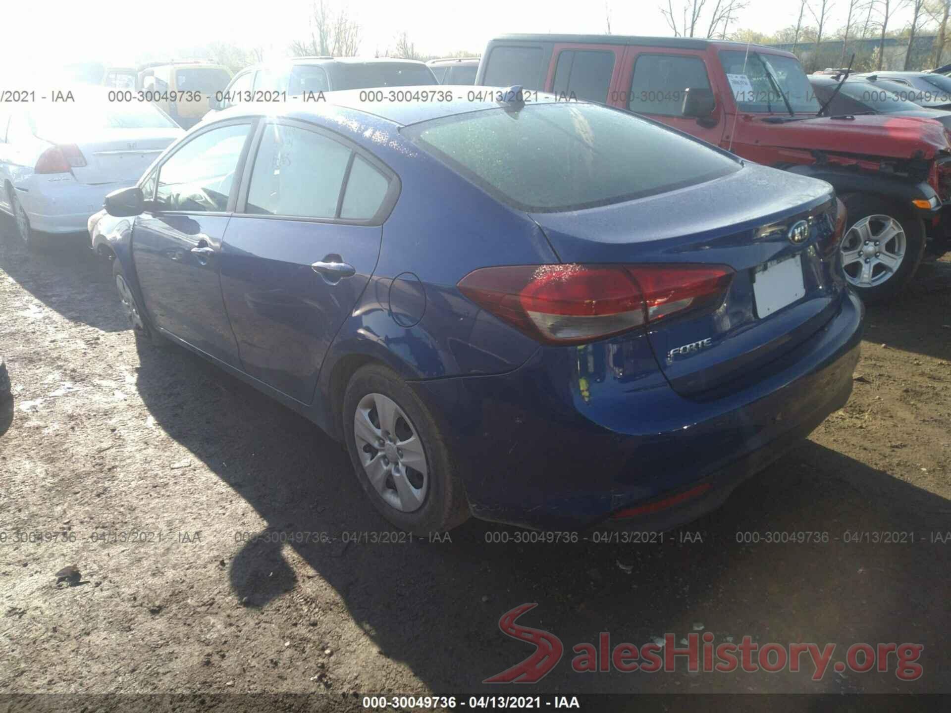 3KPFK4A78HE126343 2017 KIA FORTE