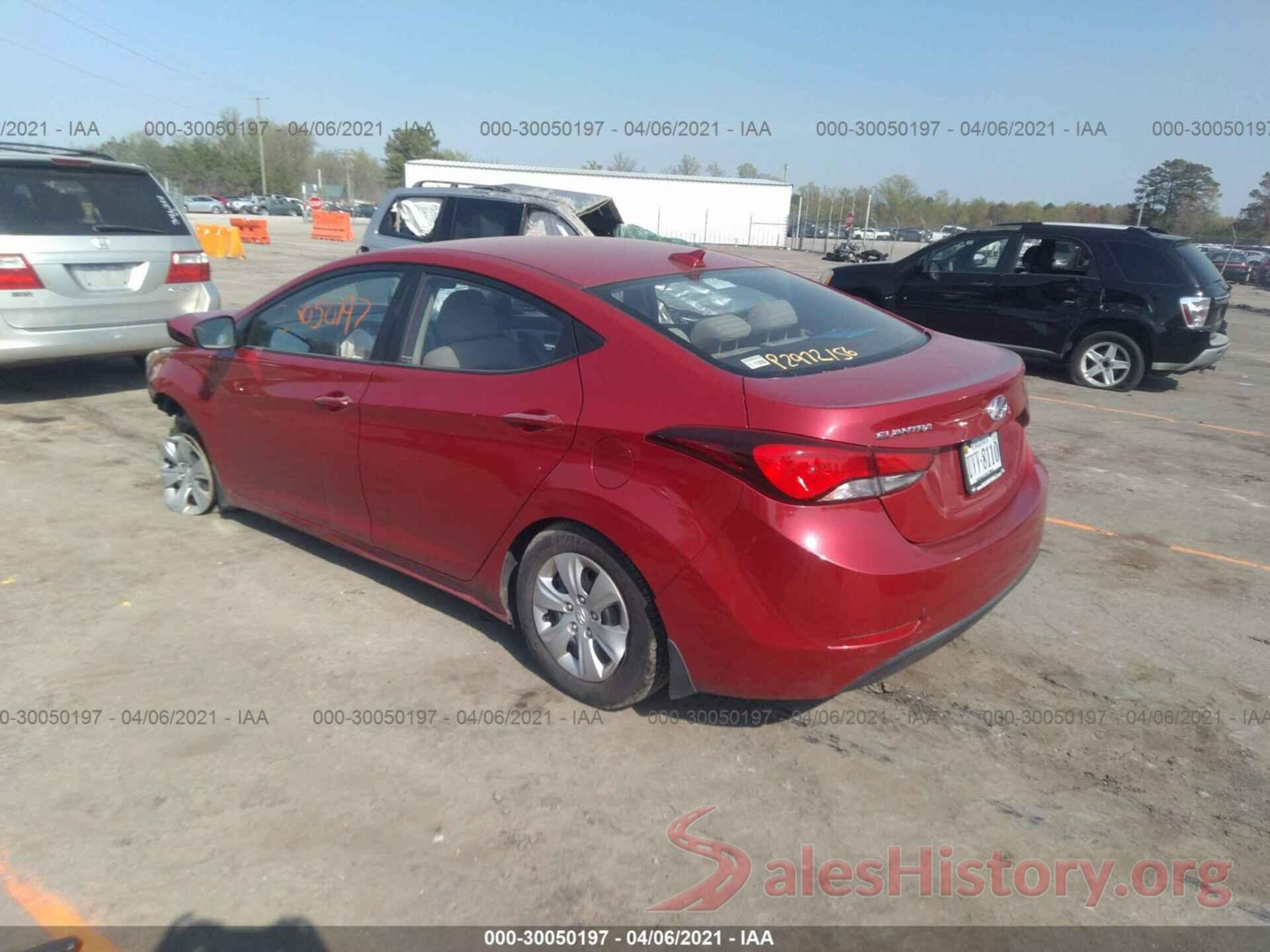 KMHDH4AE5GU543094 2016 HYUNDAI ELANTRA