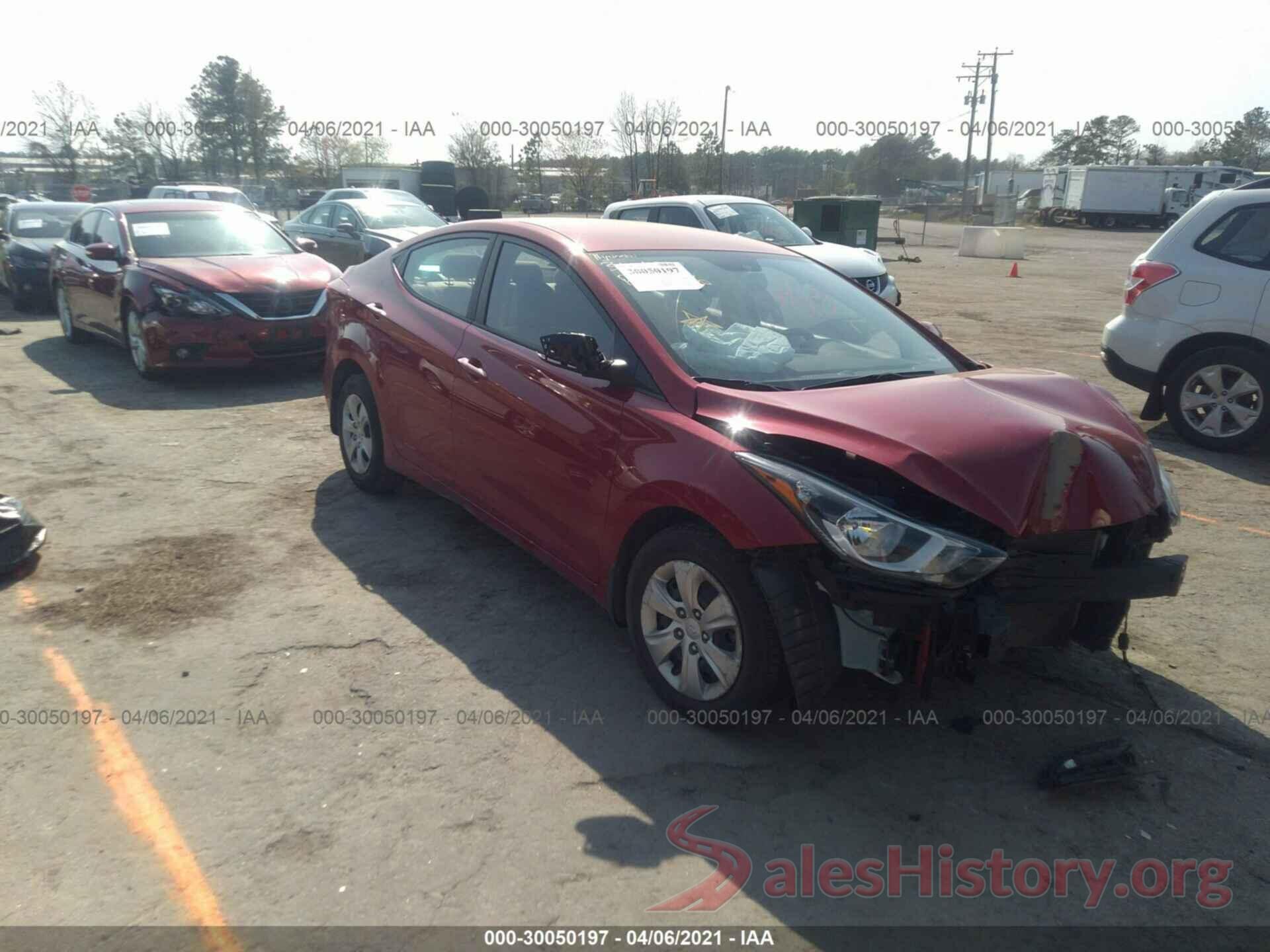 KMHDH4AE5GU543094 2016 HYUNDAI ELANTRA