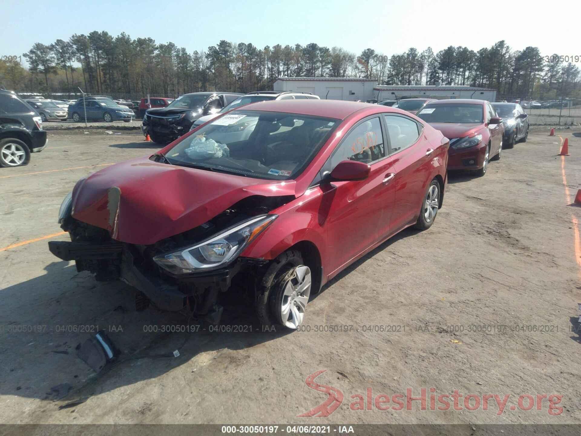 KMHDH4AE5GU543094 2016 HYUNDAI ELANTRA