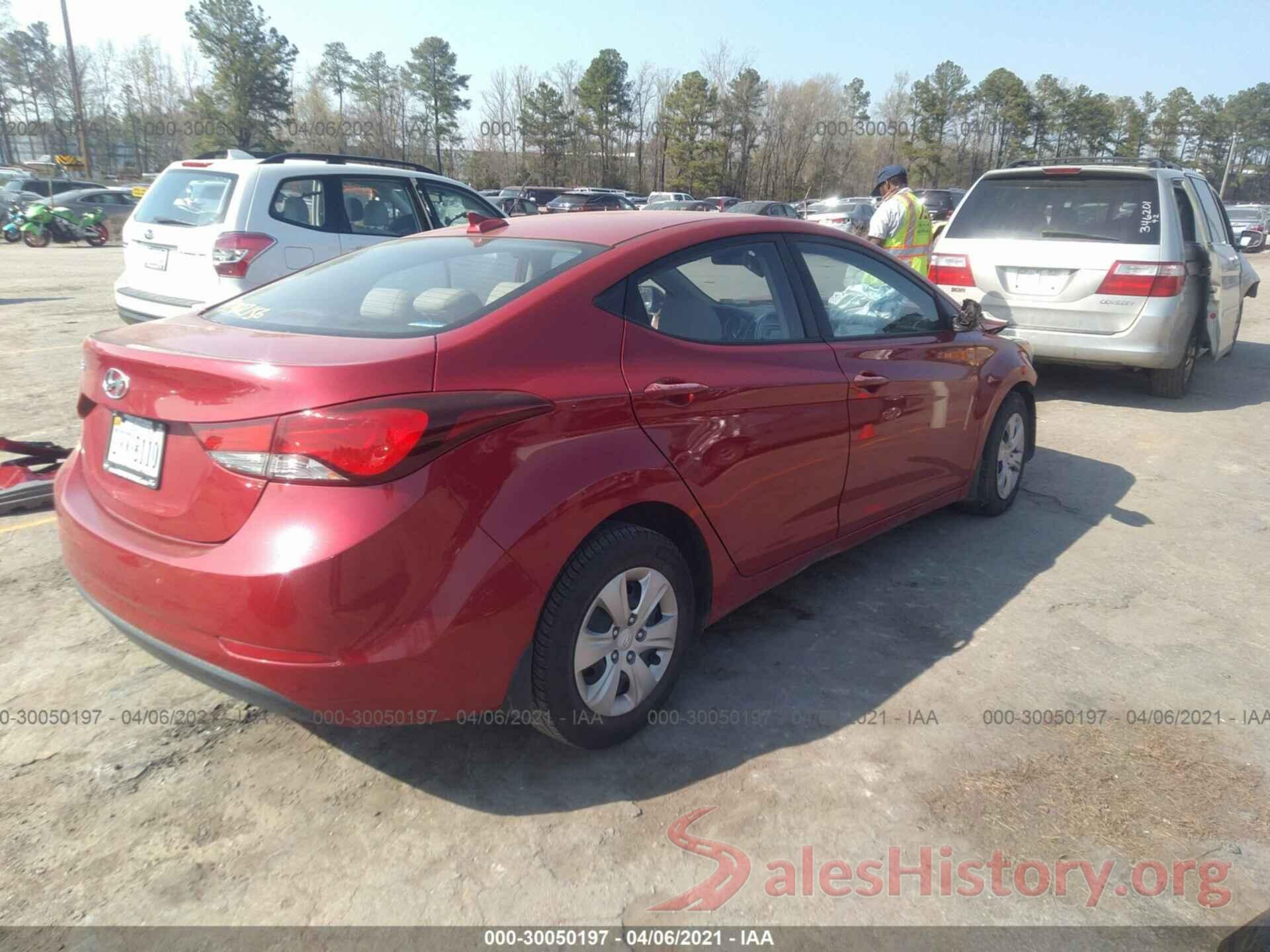 KMHDH4AE5GU543094 2016 HYUNDAI ELANTRA