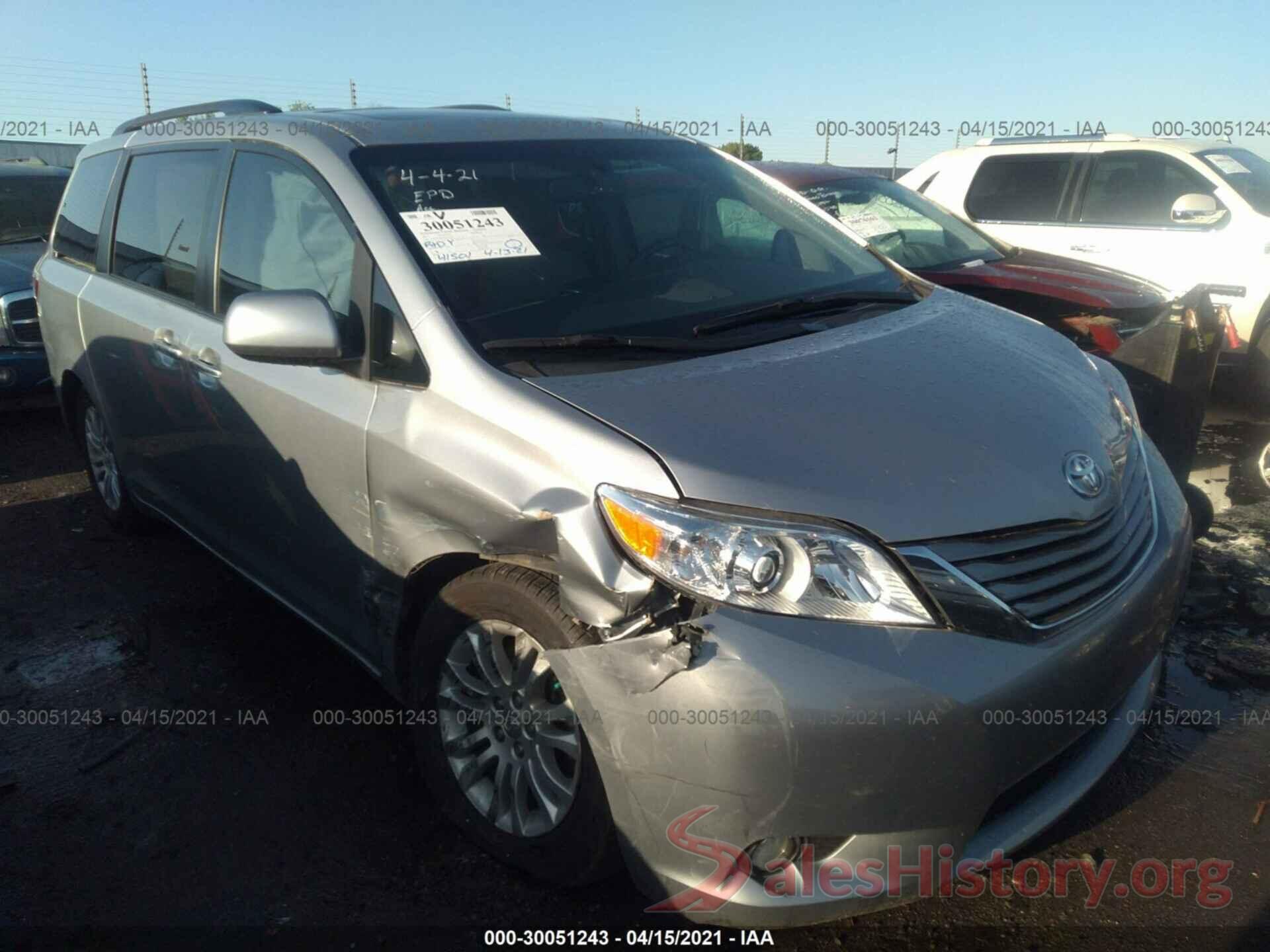 5TDYZ3DC1HS897255 2017 TOYOTA SIENNA