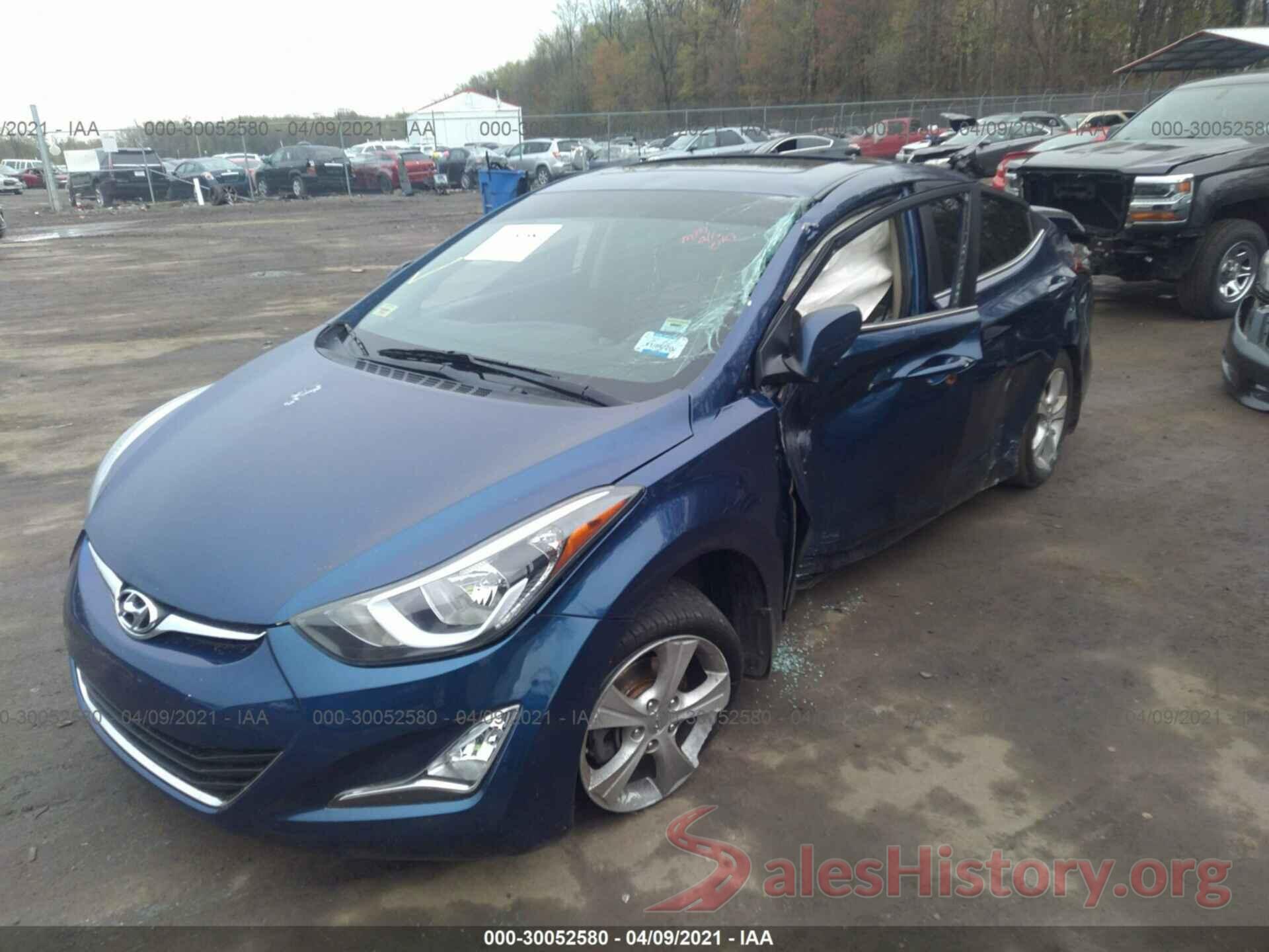 5NPDH4AE2GH677530 2016 HYUNDAI ELANTRA