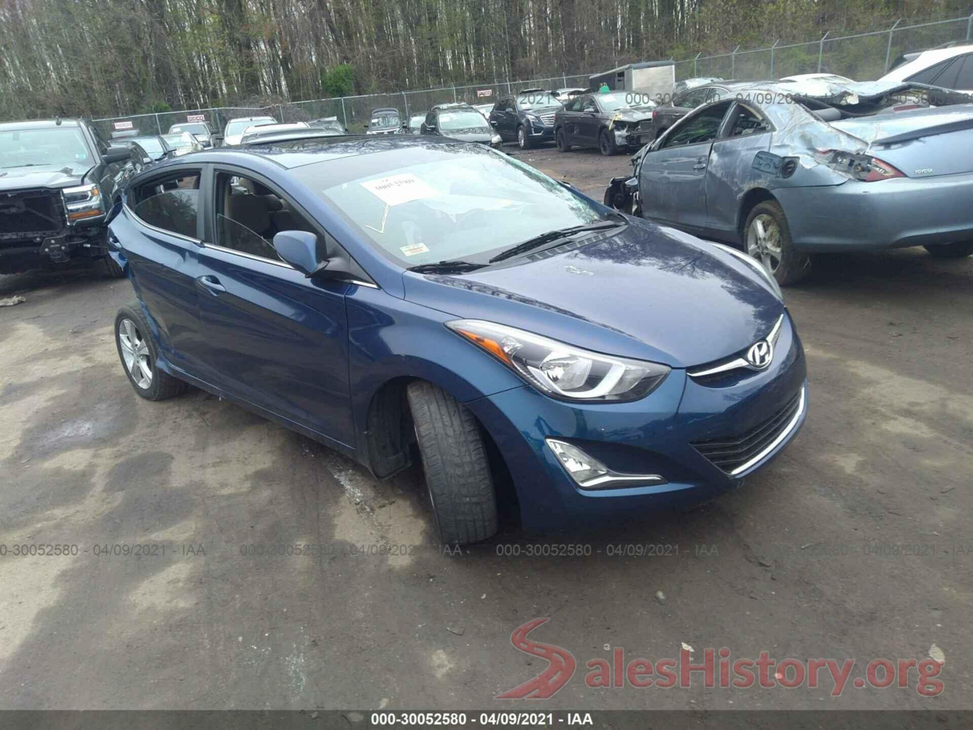 5NPDH4AE2GH677530 2016 HYUNDAI ELANTRA