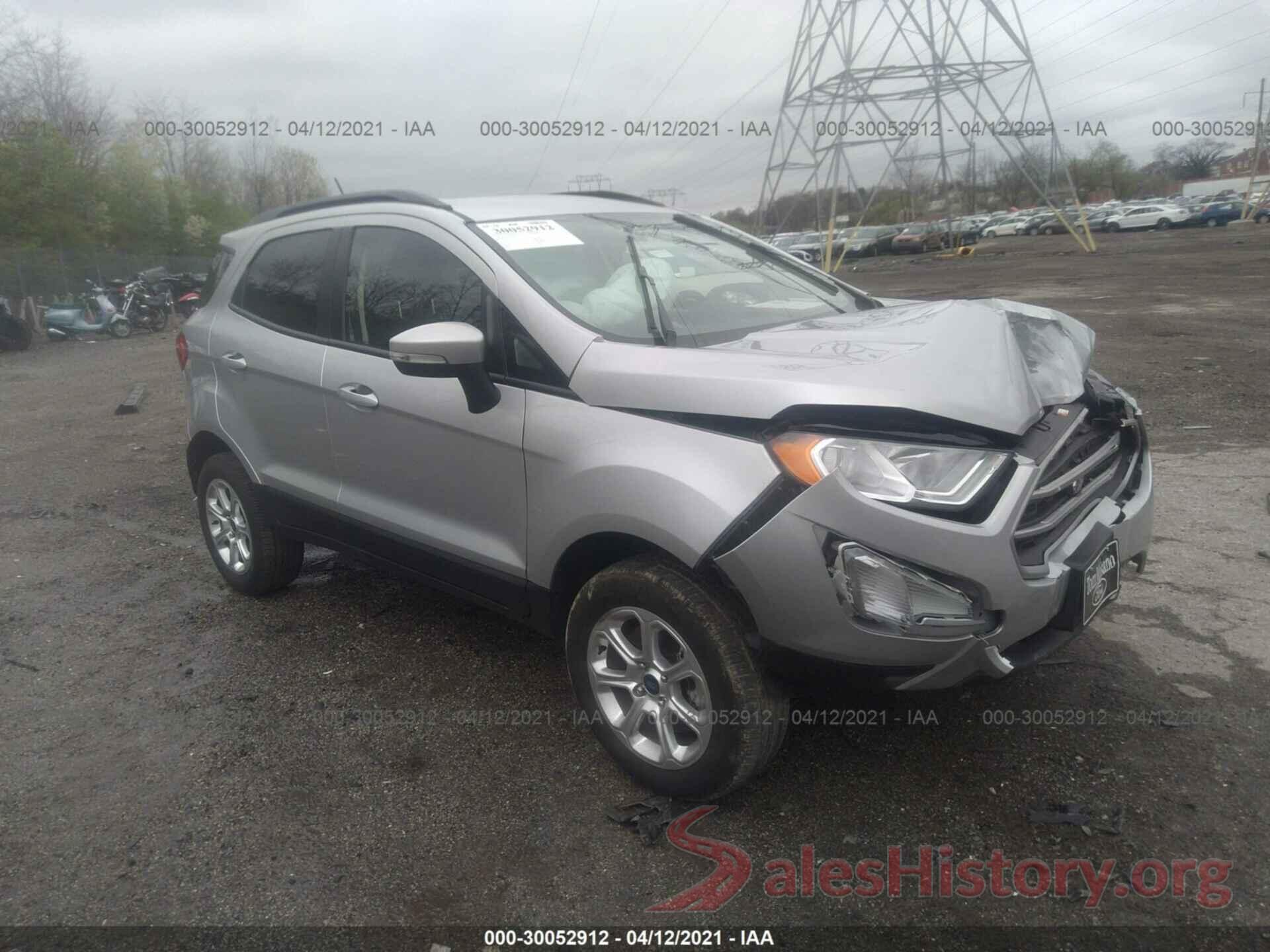 MAJ6S3GL2KC303813 2019 FORD ECOSPORT