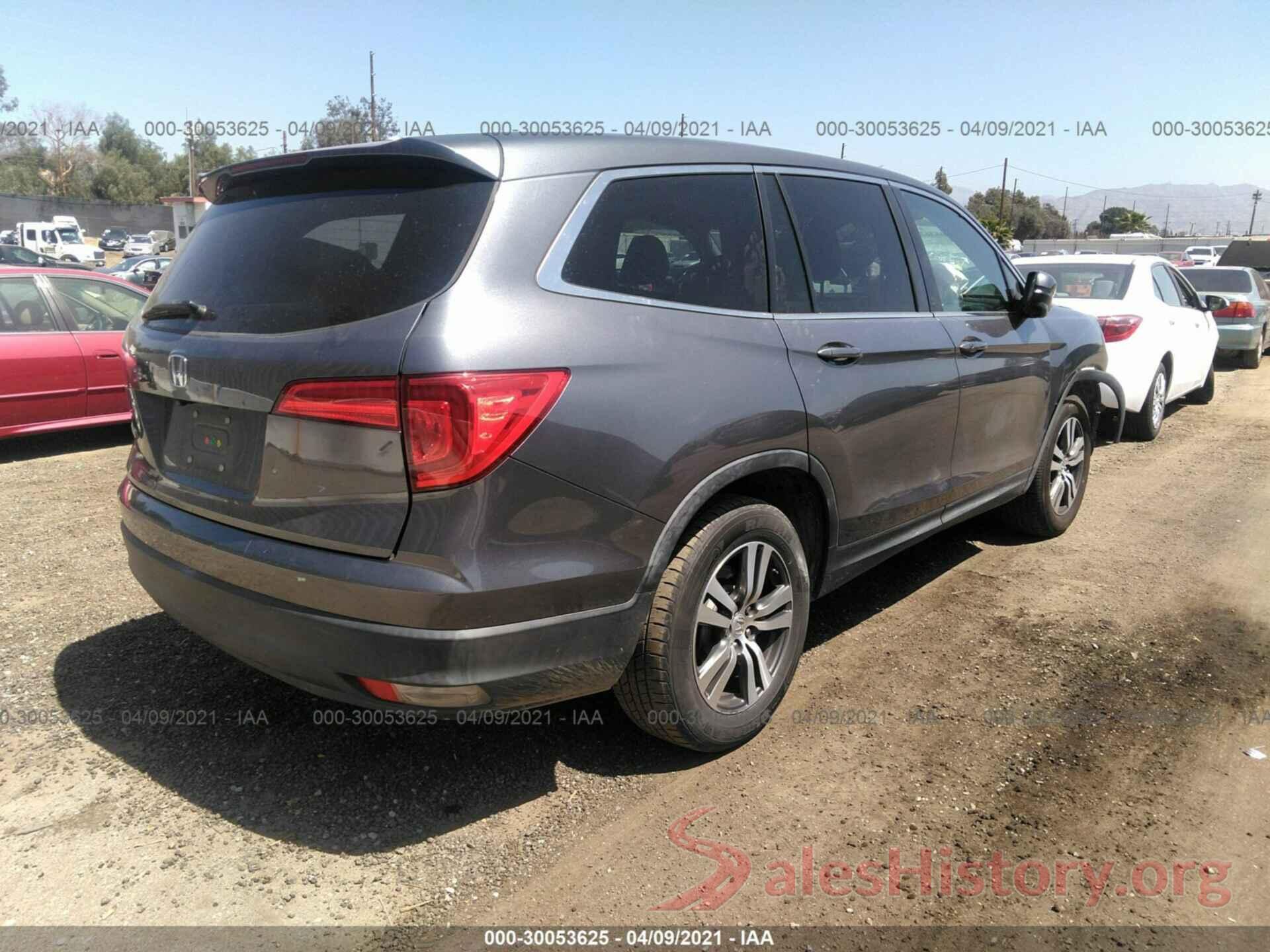 5FNYF5H34GB047489 2016 HONDA PILOT