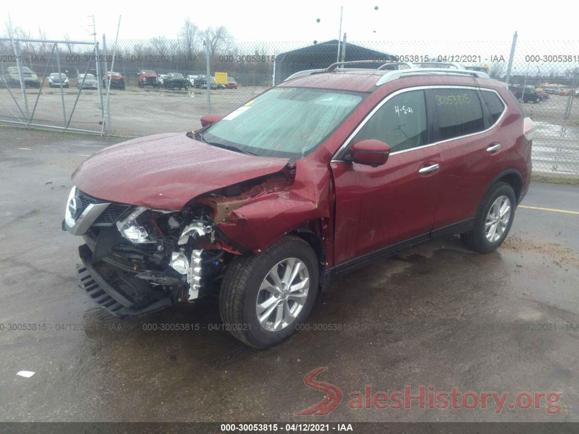 5N1AT2MMXGC781795 2016 NISSAN ROGUE