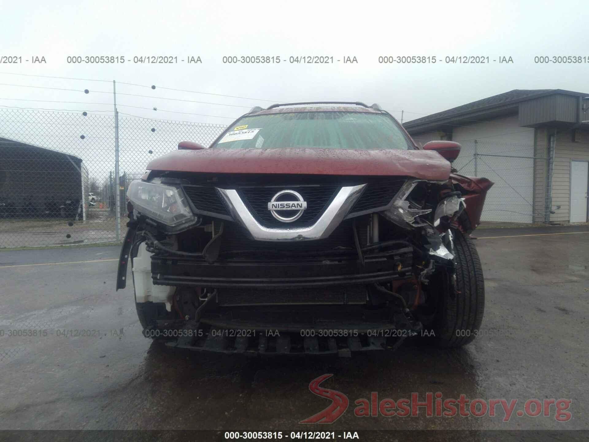 5N1AT2MMXGC781795 2016 NISSAN ROGUE