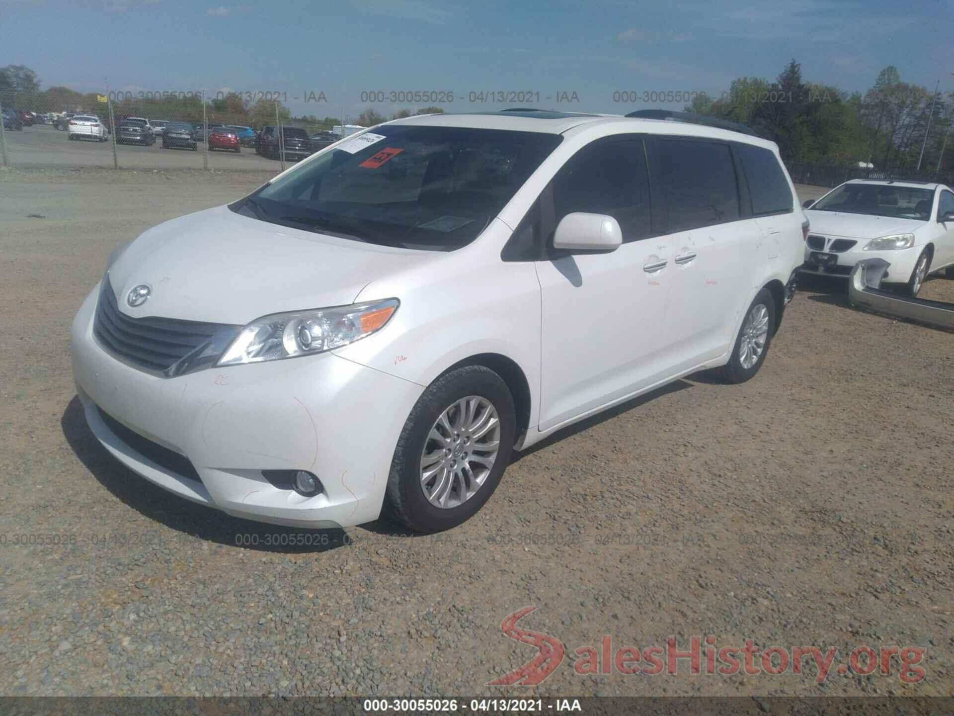 5TDYK3DC6GS718937 2016 TOYOTA SIENNA