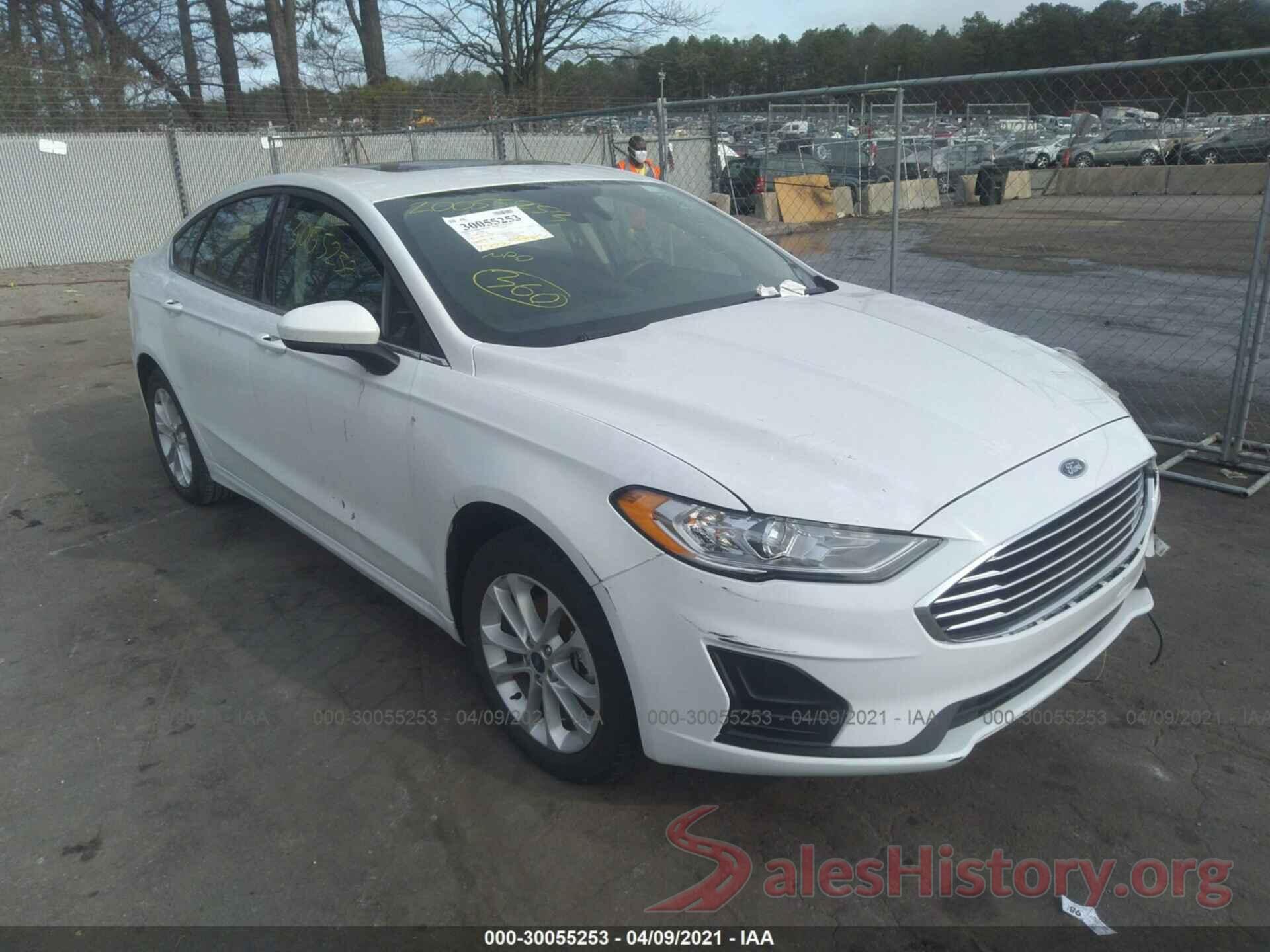 3FA6P0HD3LR191338 2020 FORD FUSION