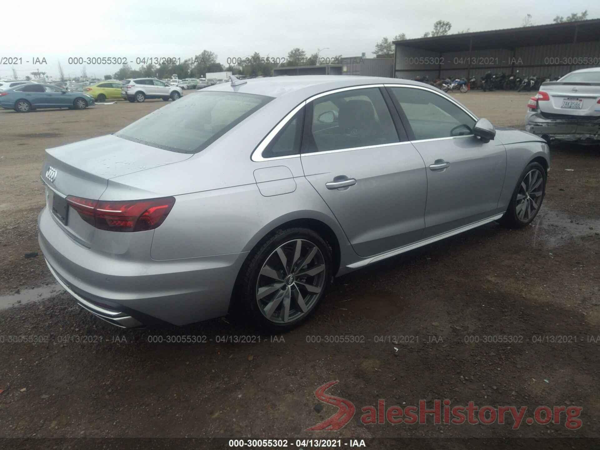 WAUHMAF4XLA062086 2020 AUDI A4