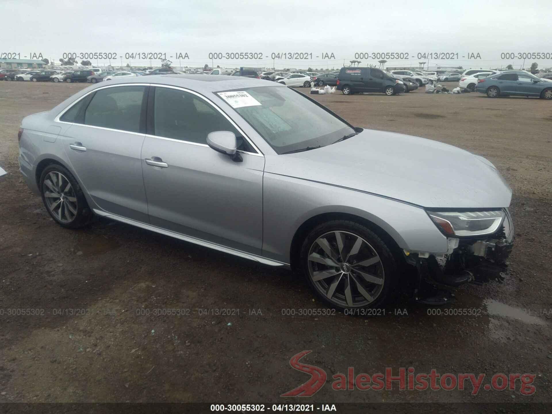 WAUHMAF4XLA062086 2020 AUDI A4