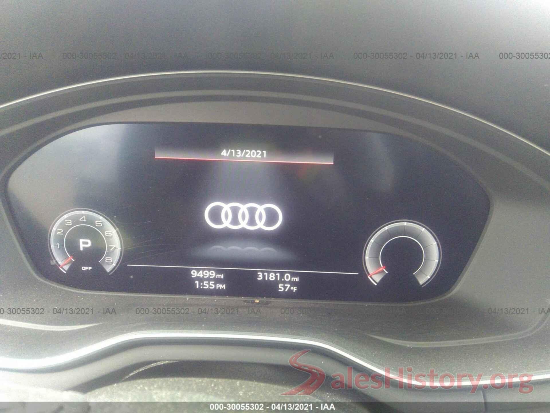 WAUHMAF4XLA062086 2020 AUDI A4