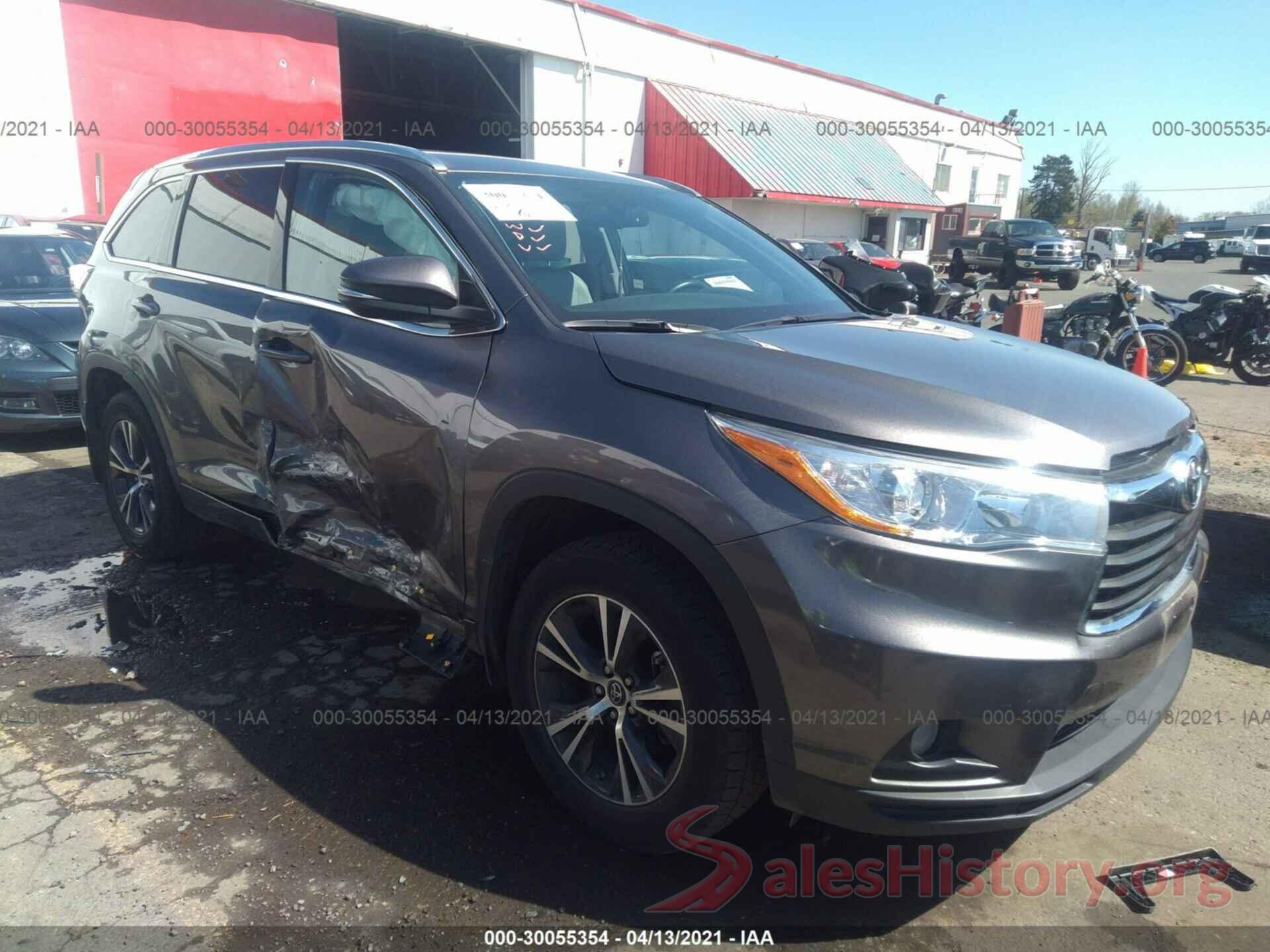 5TDJKRFH1GS355914 2016 TOYOTA HIGHLANDER