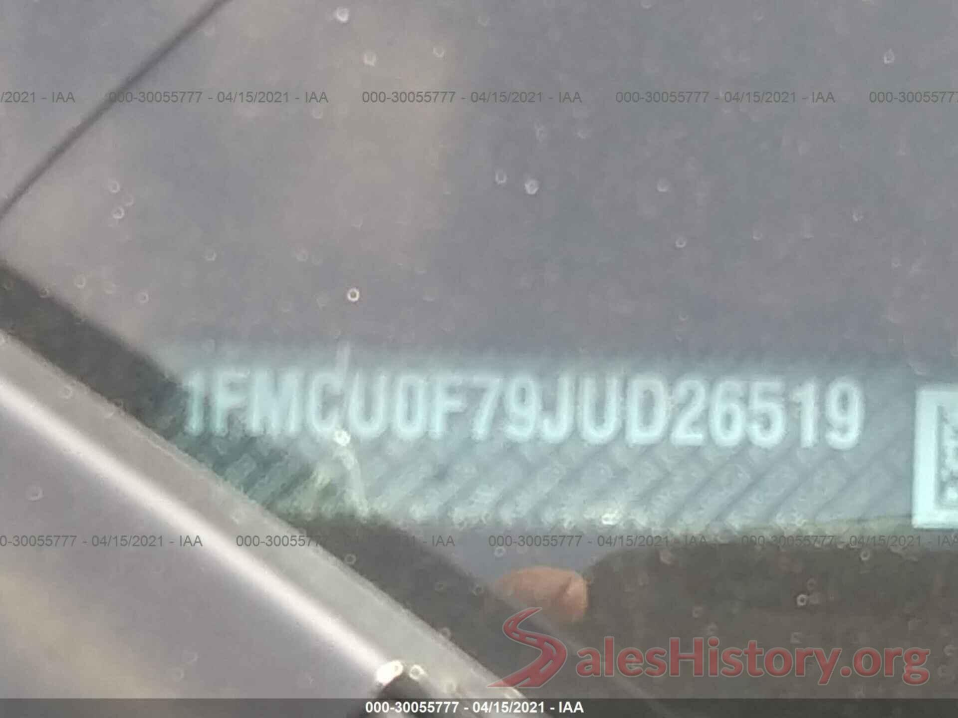 1FMCU0F79JUD26519 2018 FORD ESCAPE