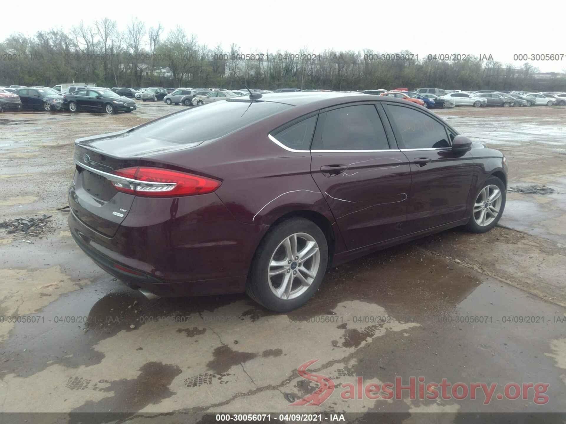 3FA6P0HDXJR165400 2018 FORD FUSION