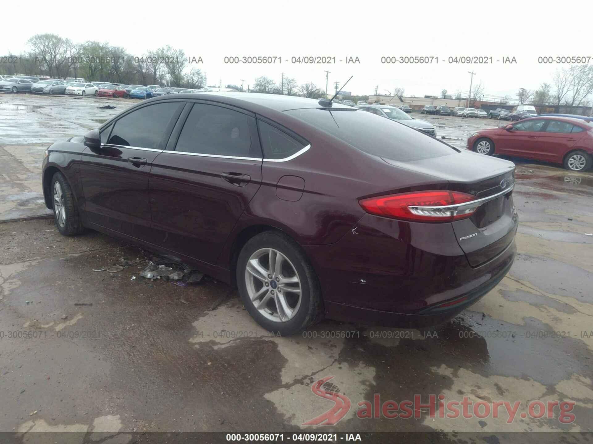 3FA6P0HDXJR165400 2018 FORD FUSION