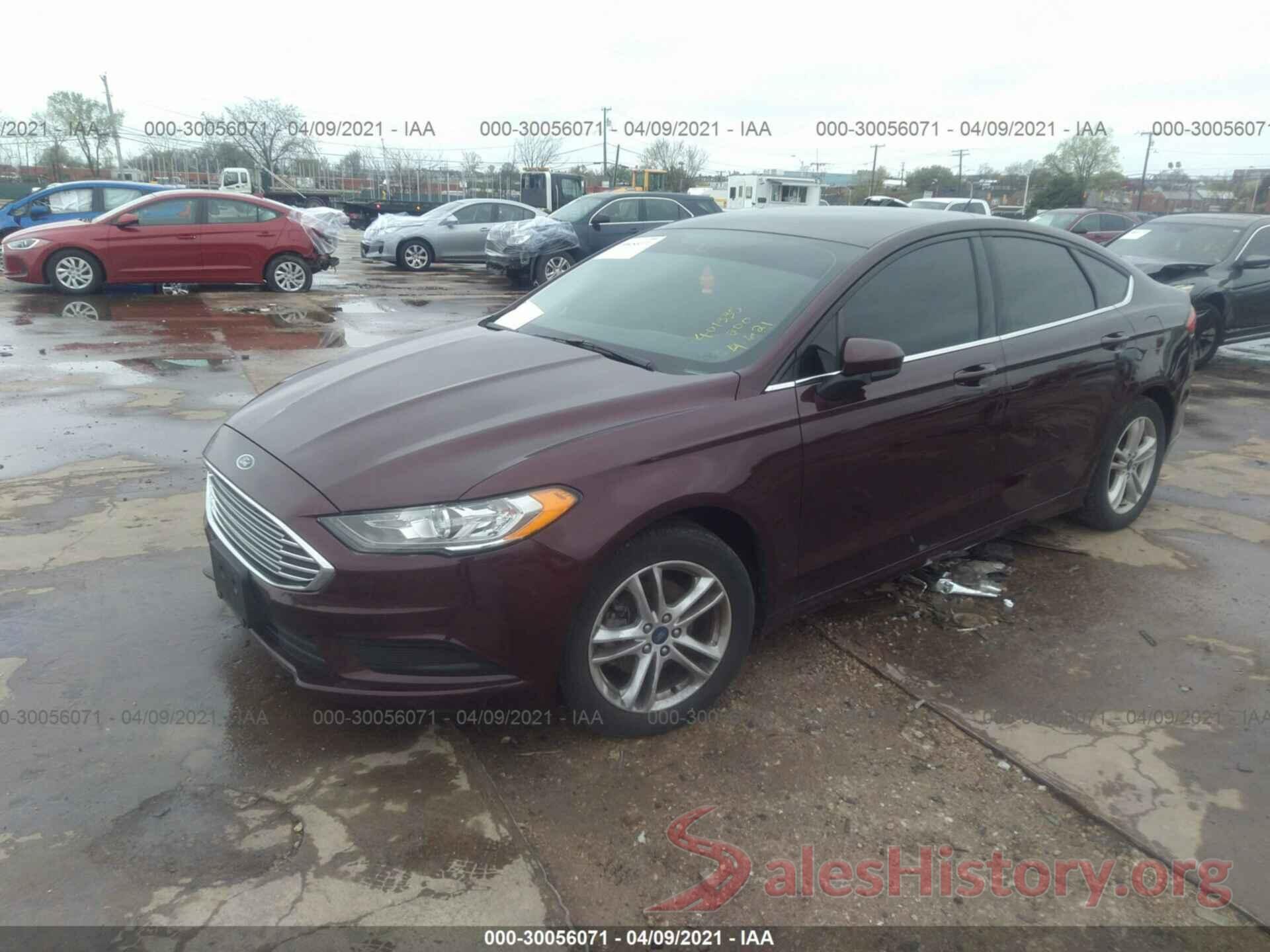 3FA6P0HDXJR165400 2018 FORD FUSION