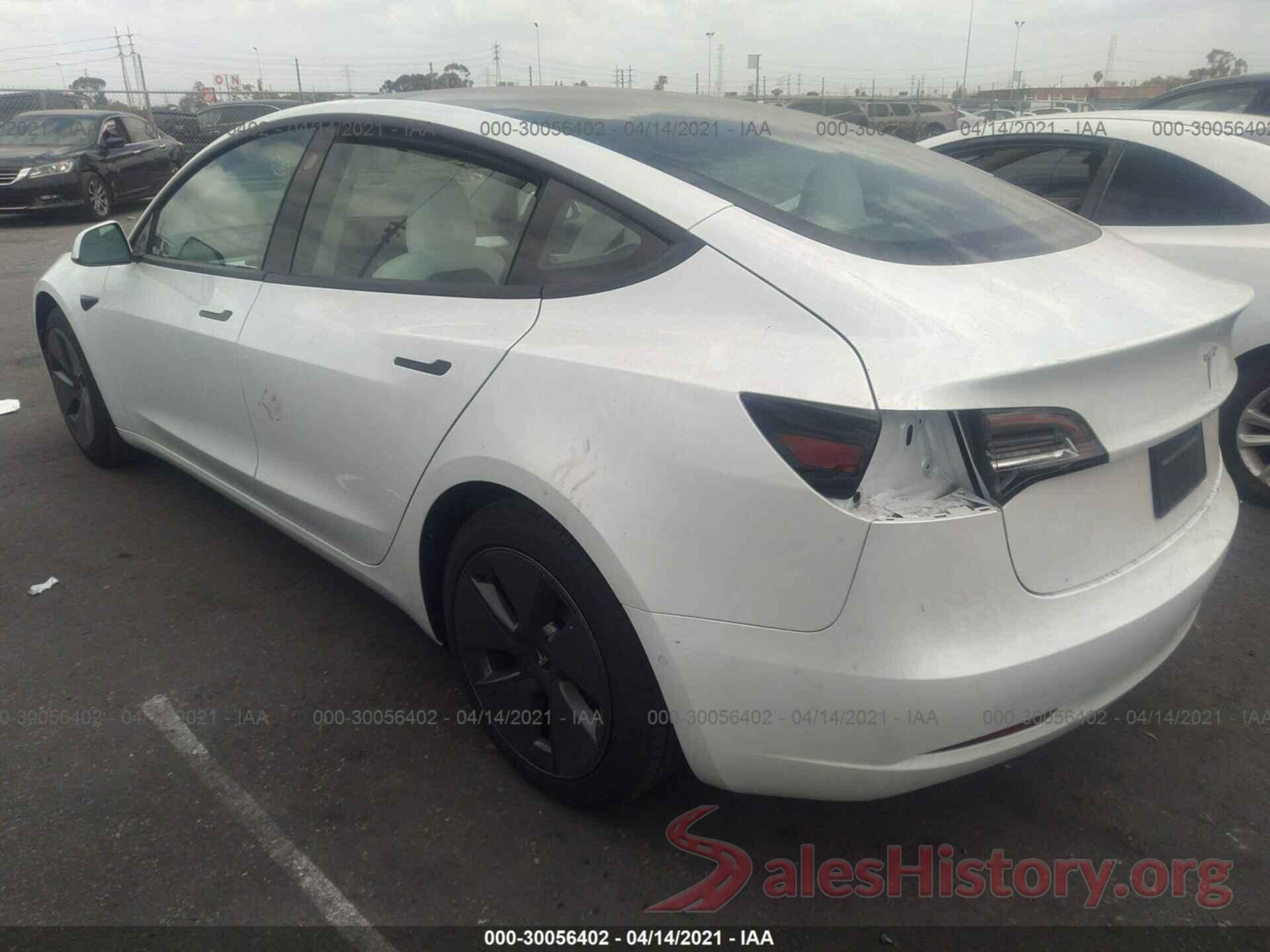 5YJ3E1EA2MF873388 2021 TESLA MODEL 3