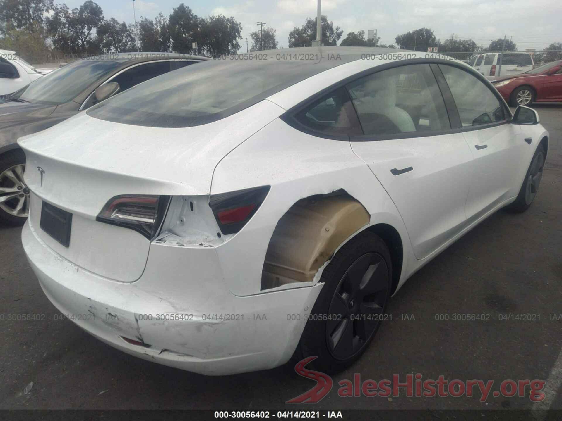 5YJ3E1EA2MF873388 2021 TESLA MODEL 3