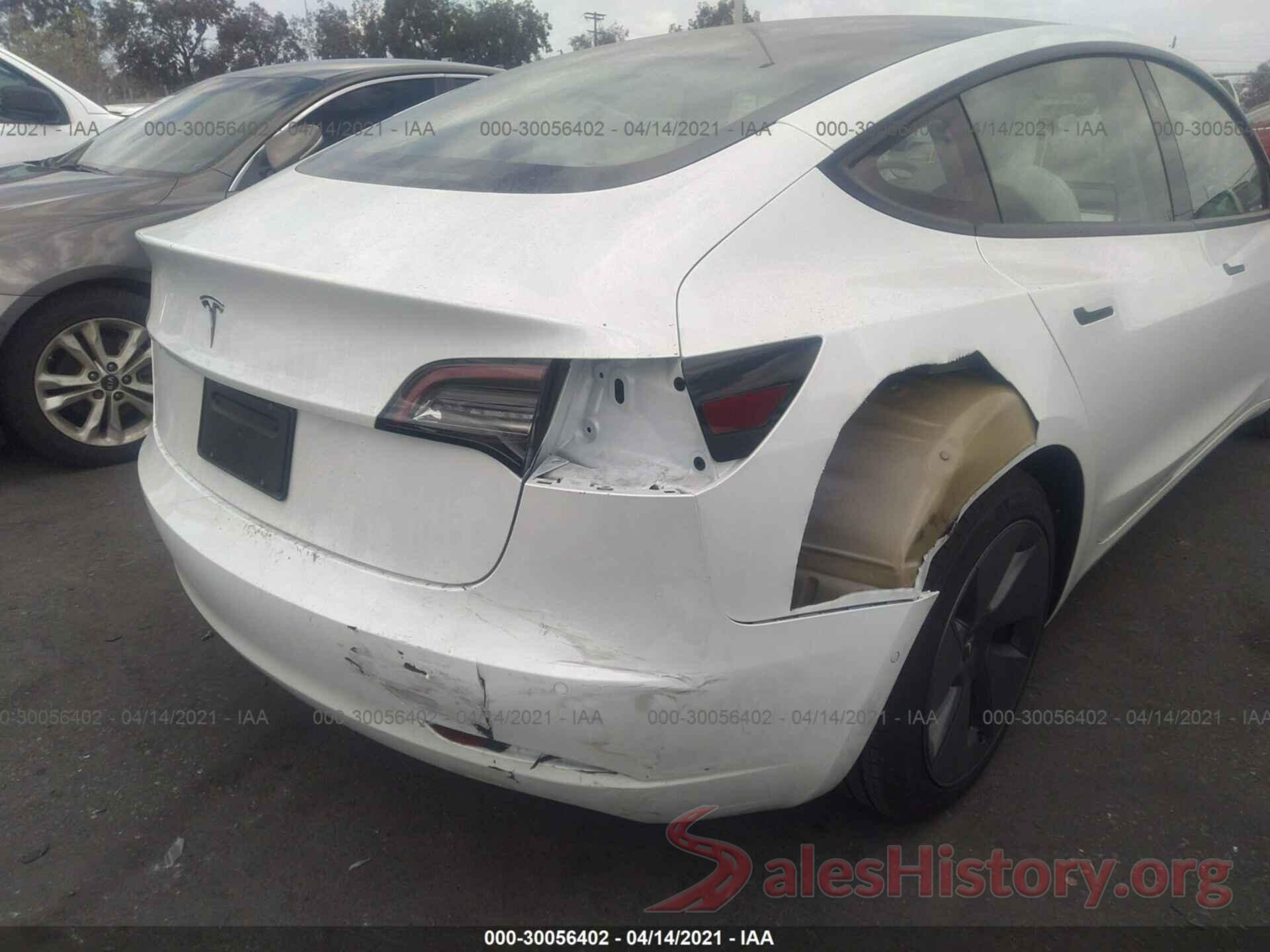 5YJ3E1EA2MF873388 2021 TESLA MODEL 3