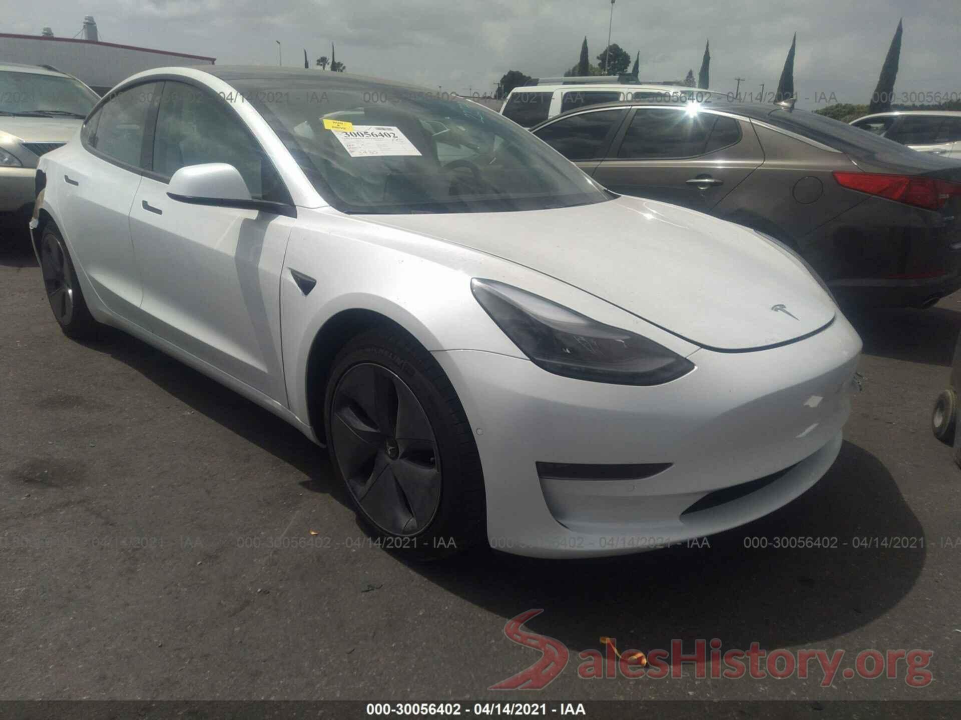 5YJ3E1EA2MF873388 2021 TESLA MODEL 3