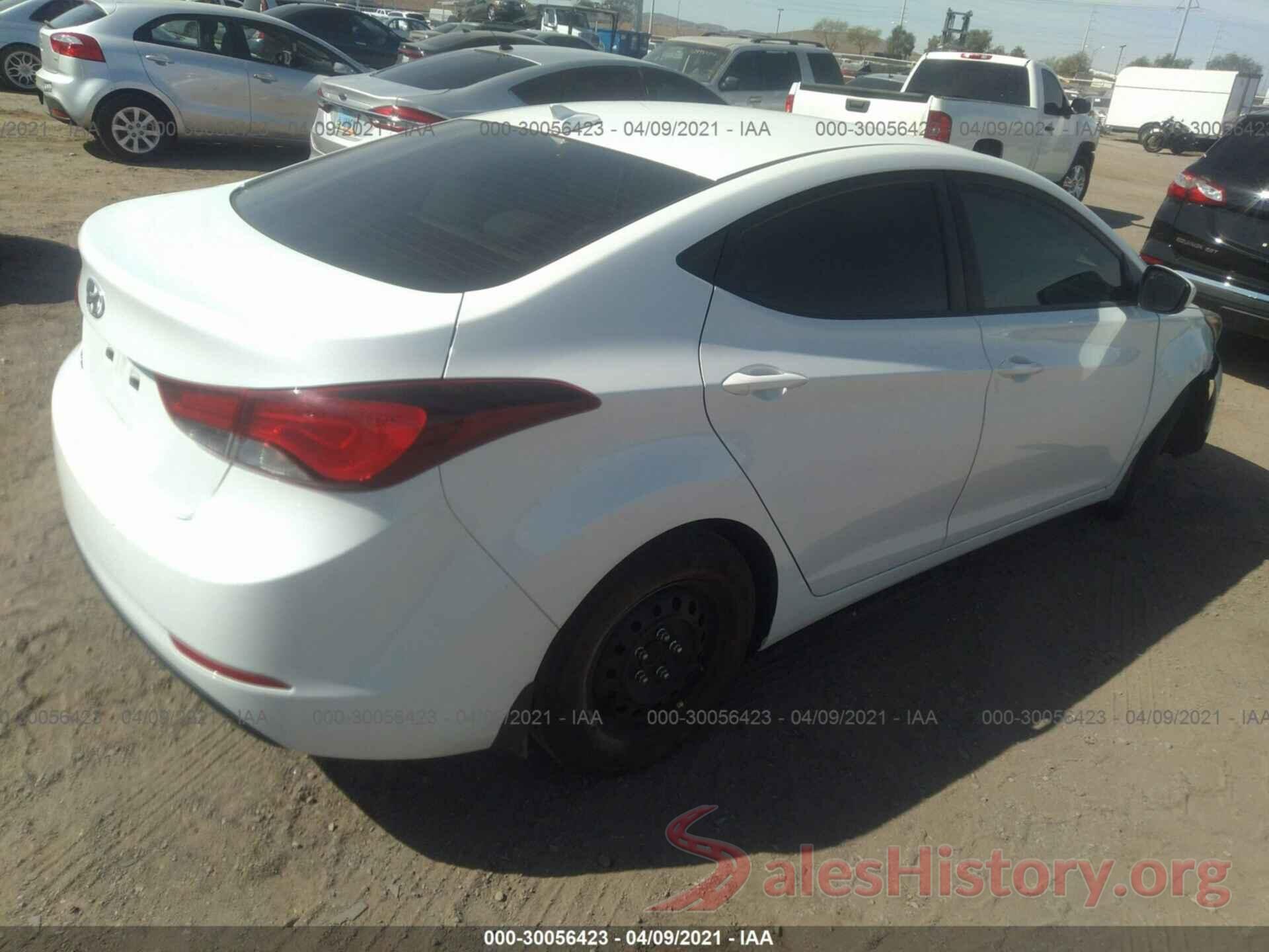 5NPDH4AE9GH793324 2016 HYUNDAI ELANTRA