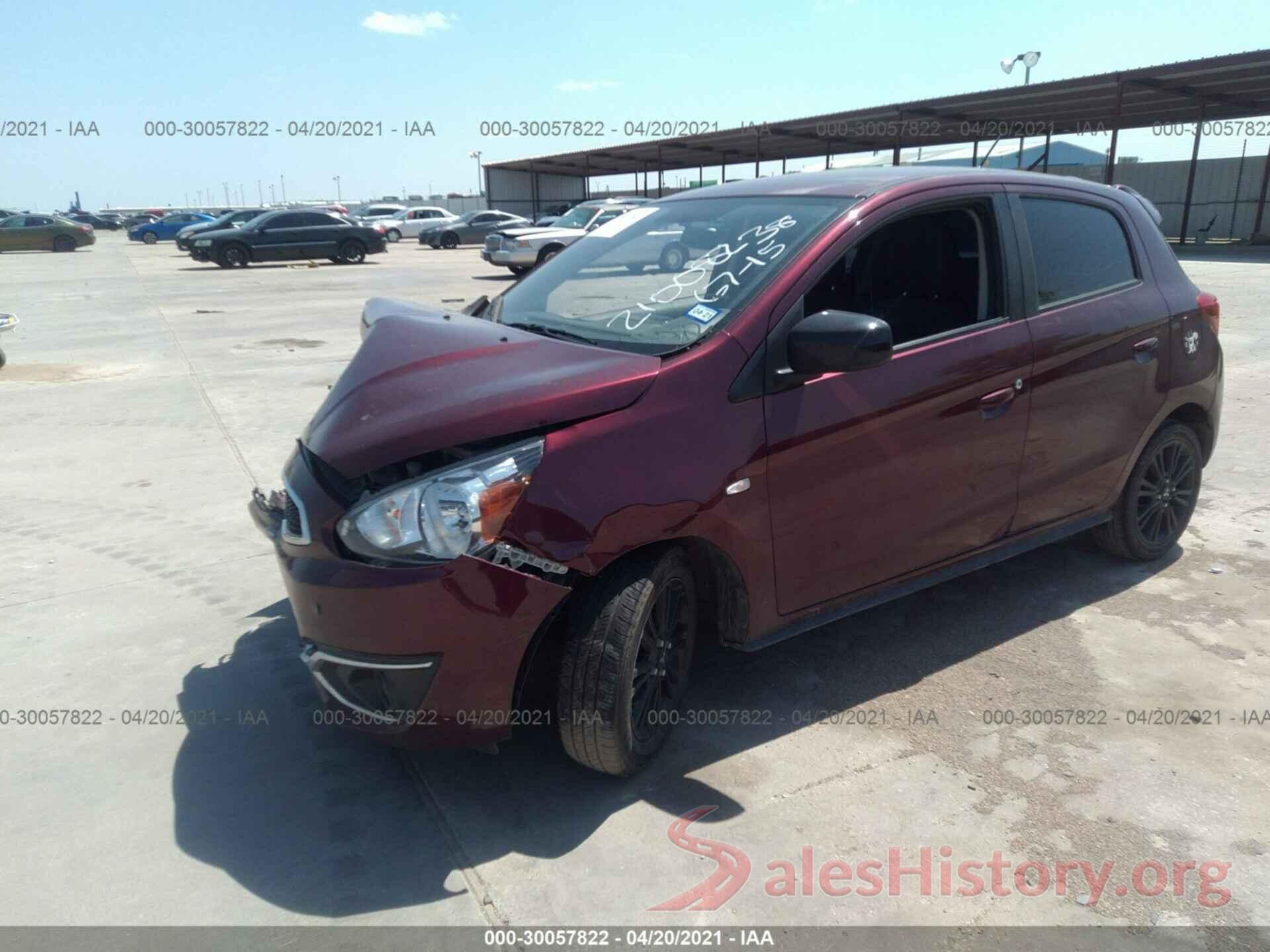 ML32A5HJ6KH010491 2019 MITSUBISHI MIRAGE