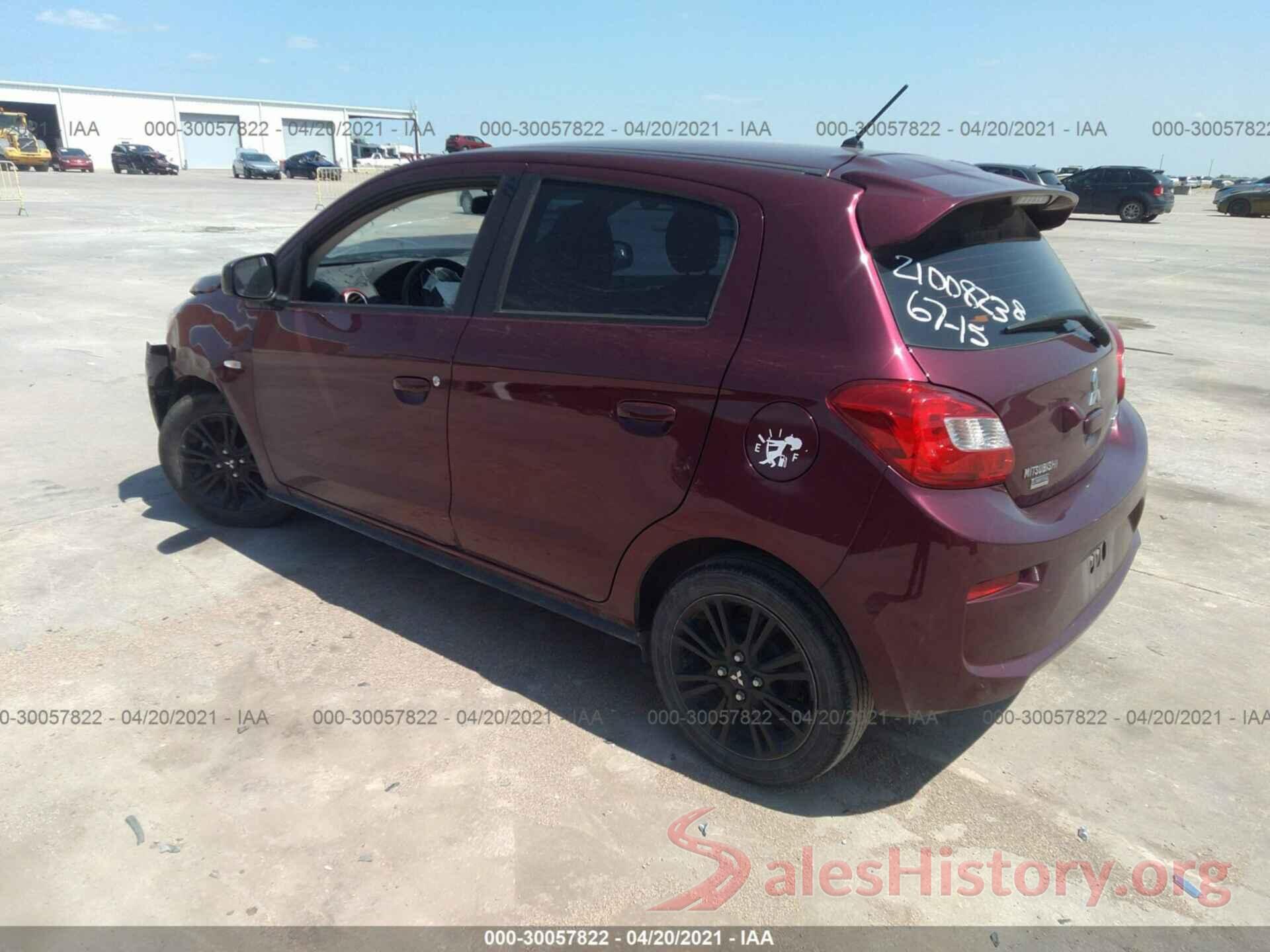 ML32A5HJ6KH010491 2019 MITSUBISHI MIRAGE