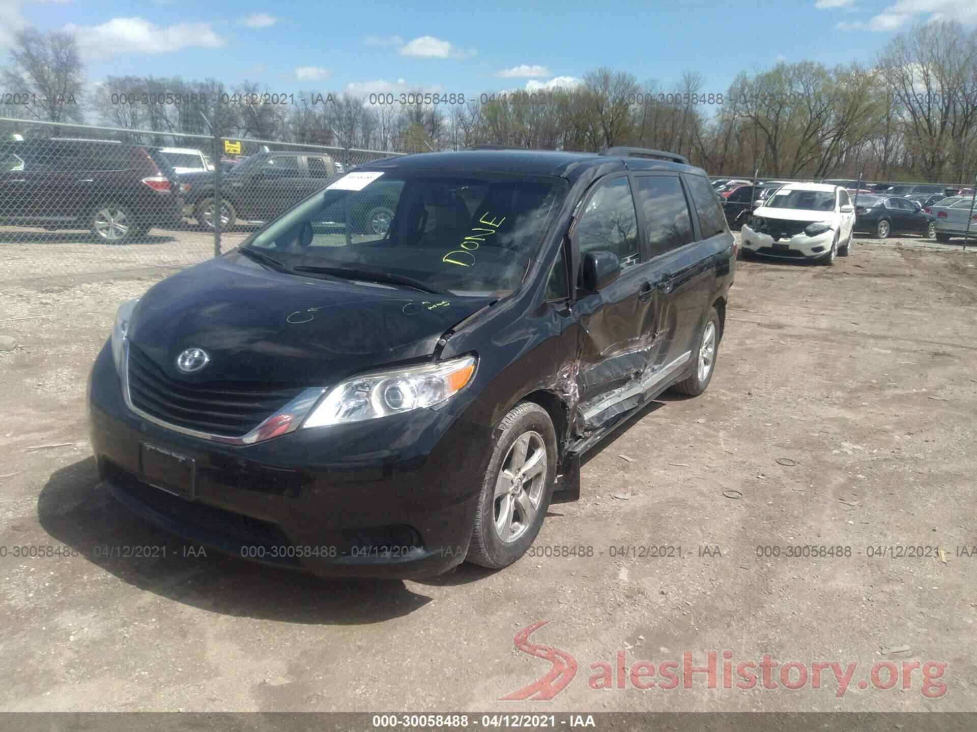 5TDKK3DC8GS722025 2016 TOYOTA SIENNA