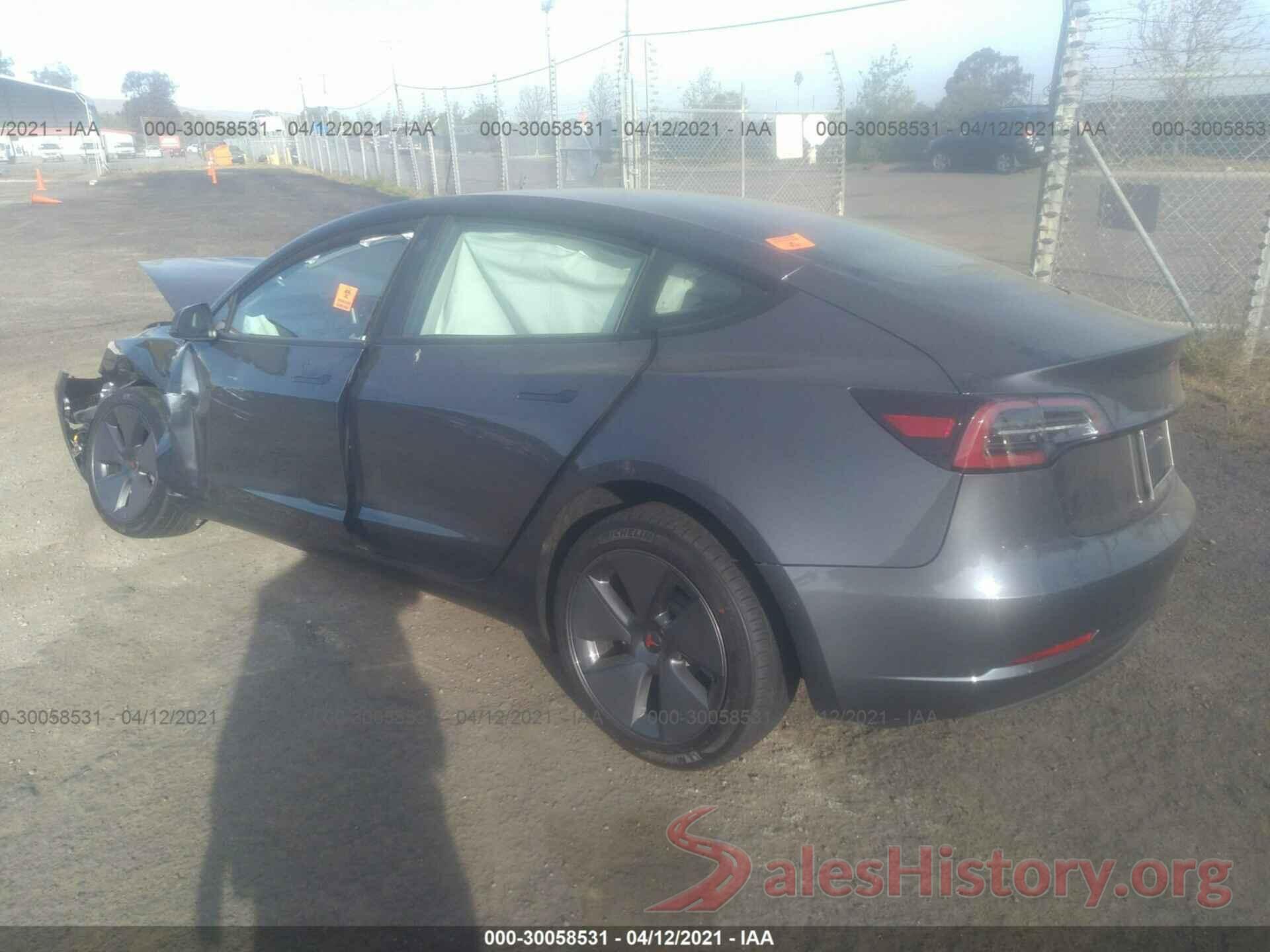 5YJ3E1EA7MF923072 2021 TESLA MODEL 3