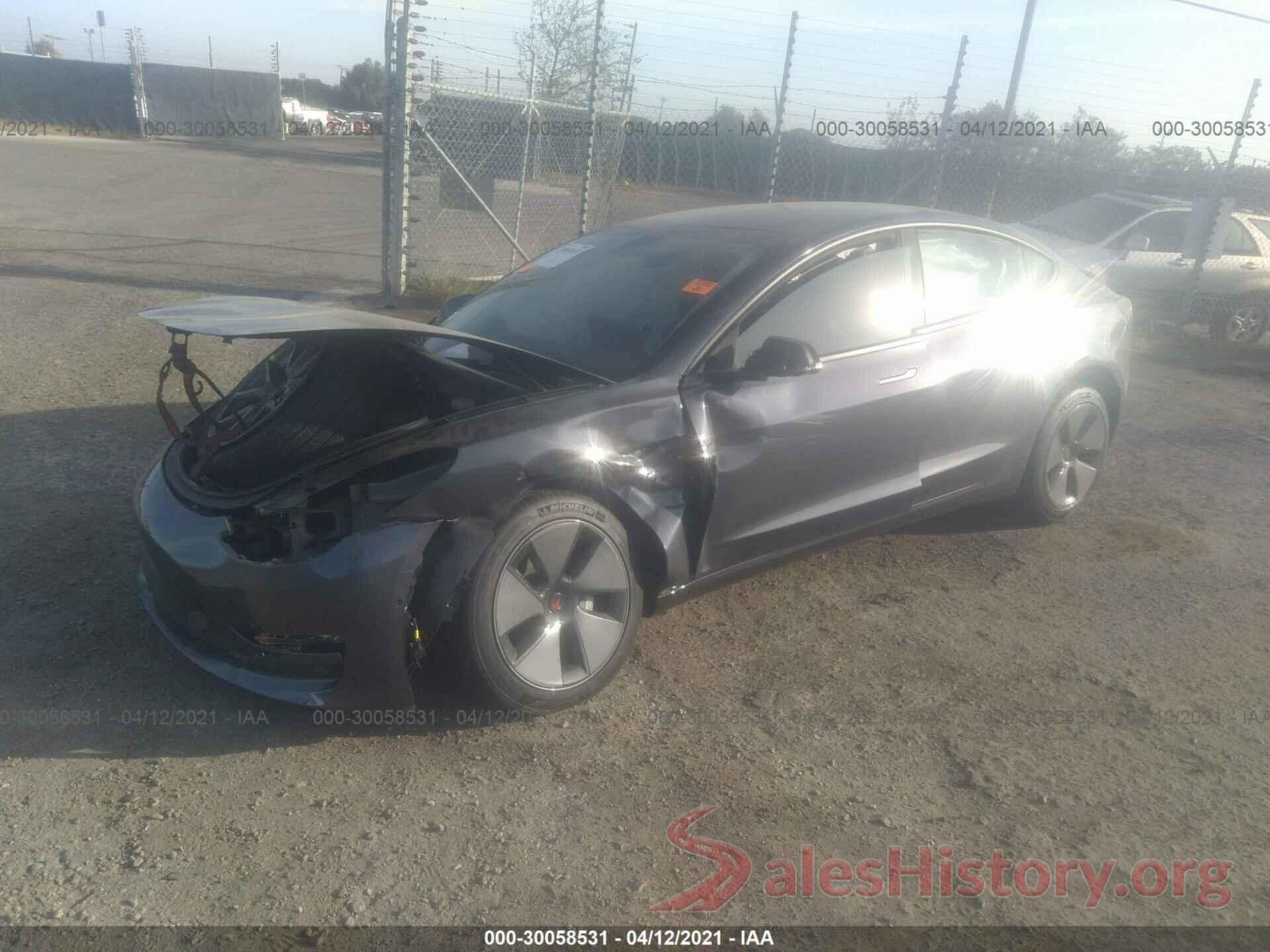 5YJ3E1EA7MF923072 2021 TESLA MODEL 3