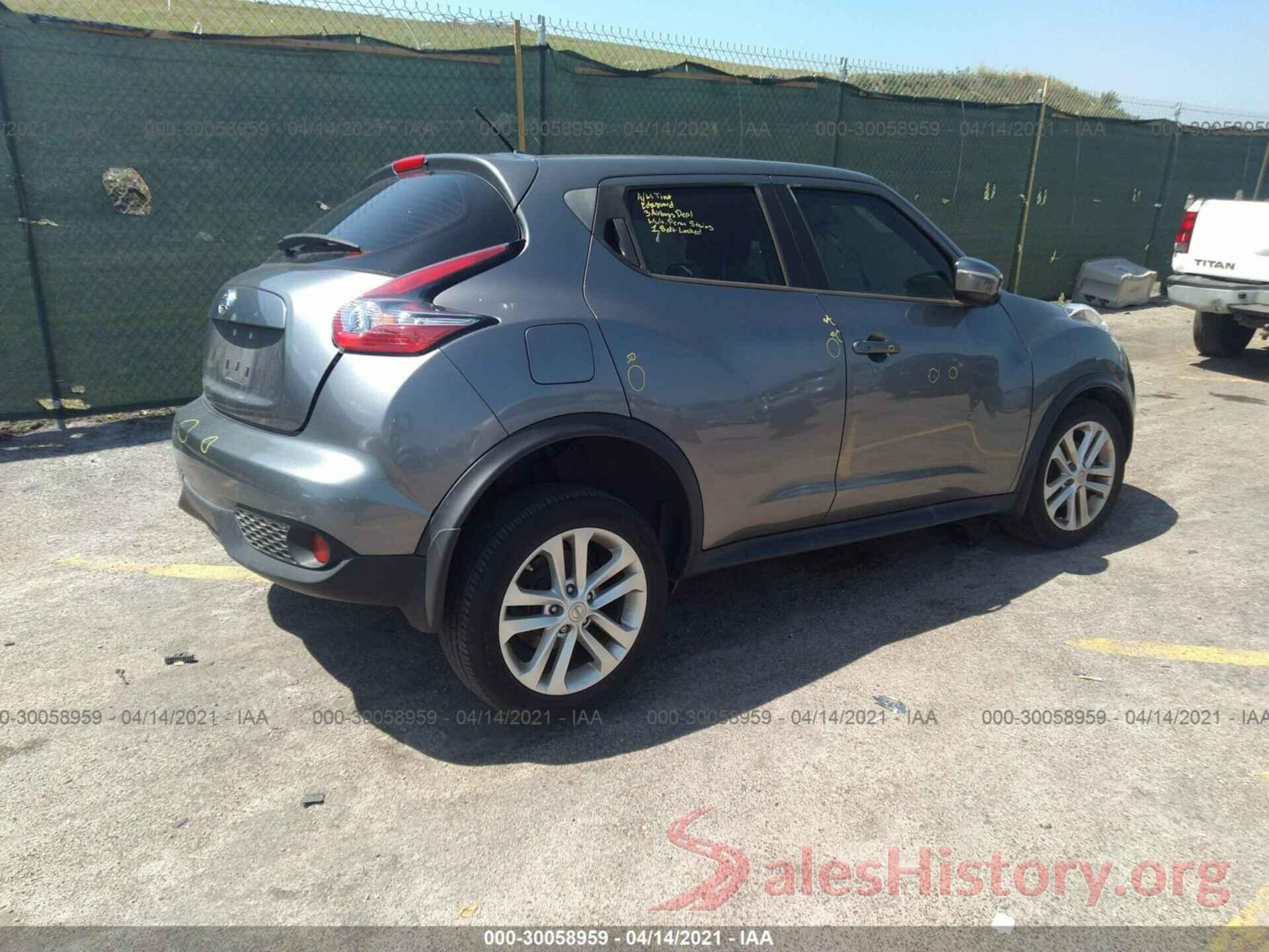 JN8AF5MR9GT600702 2016 NISSAN JUKE